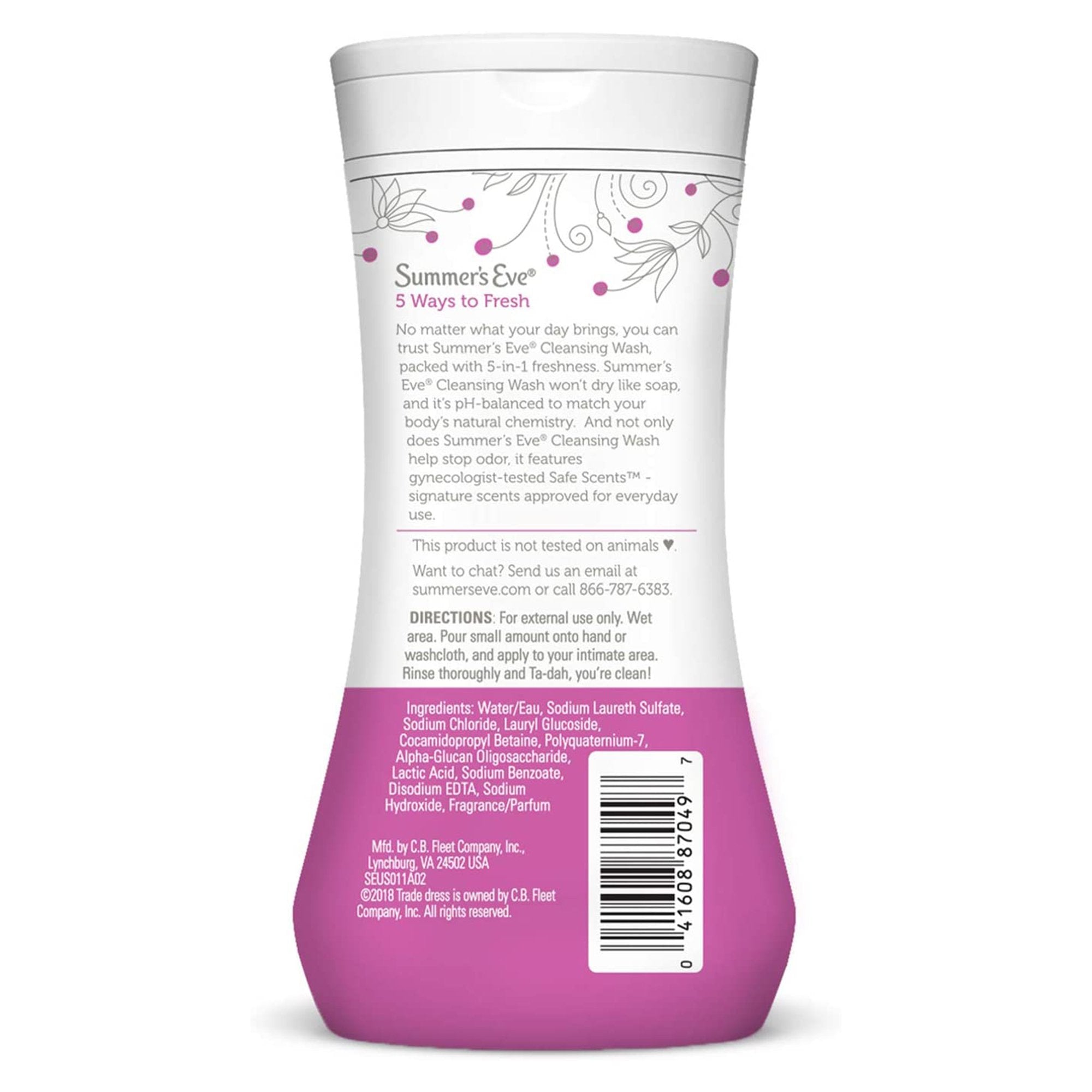 Summer's Eve Feminine Wash 04160887049