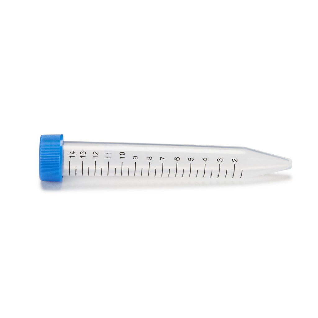 McKesson Centrifuge Tube, 15 mL, 17 x 120 mm, Blue Screw Cap 177-6285