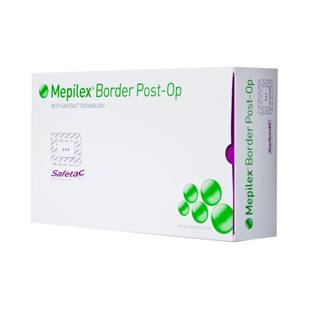 Mepilex® Border Post-Op Adhesive with Border Foam Dressing, 4 x 6 Inch 496300