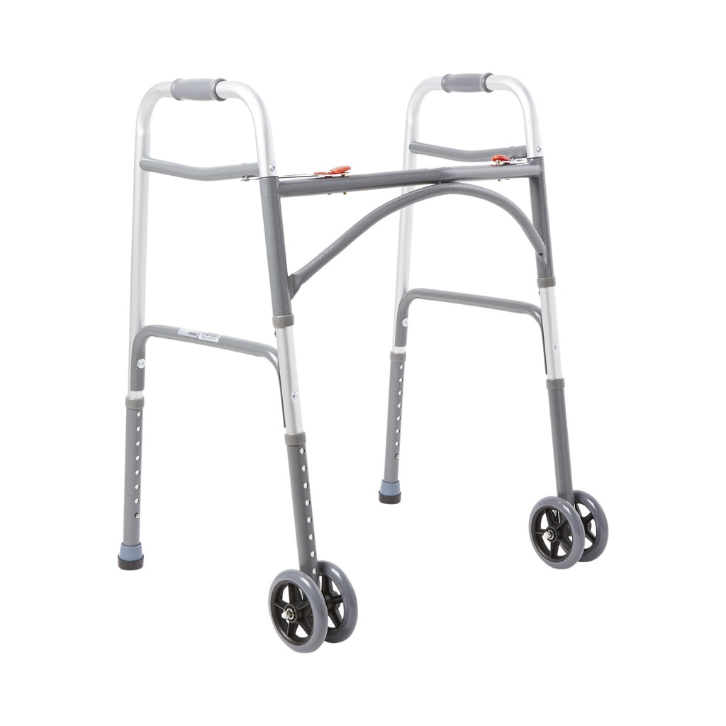 McKesson Steel Bariatric Folding Walker, 32 – 39 Inch Height 146-10220-2WW