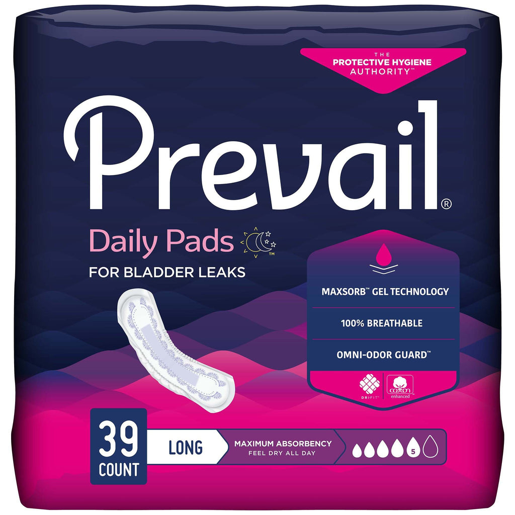 Prevail® Daily Pads Maximum Bladder Control Pad, 13-Inch Length PV-915/1