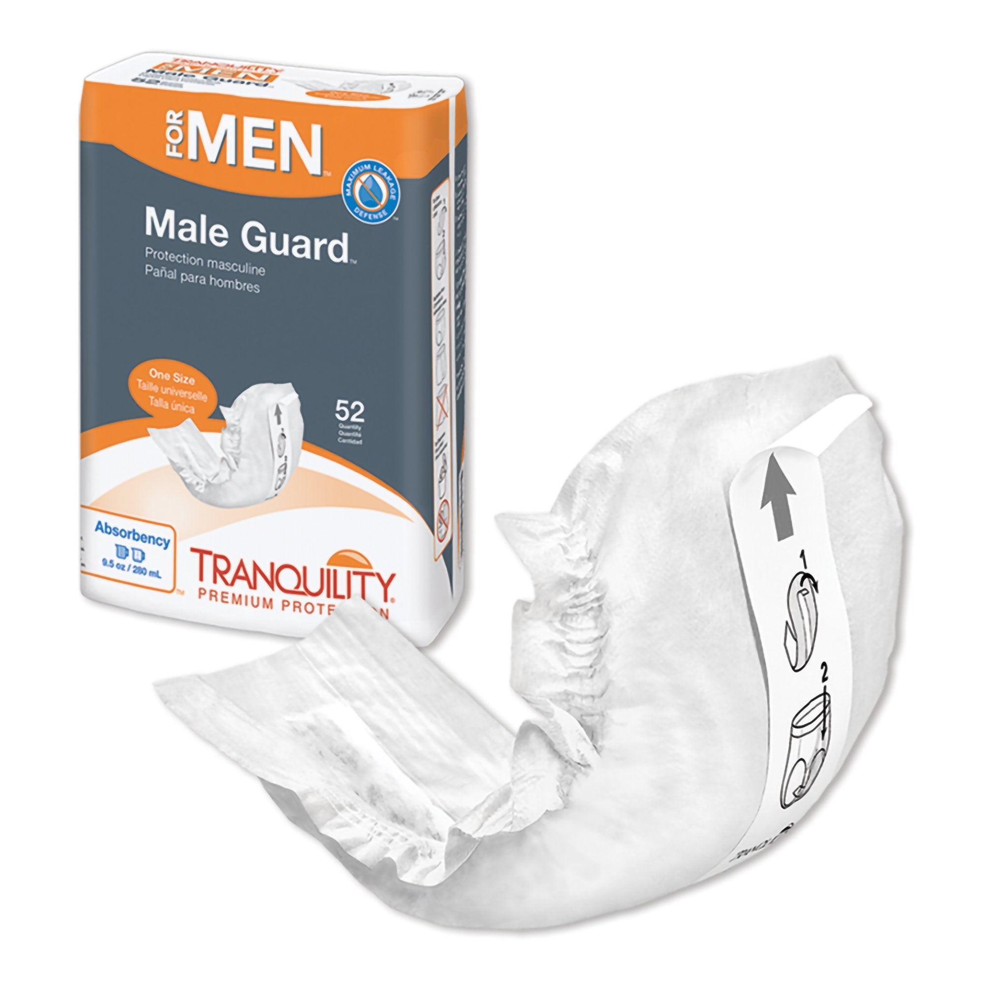 Tranquility® Male Guard™ Bladder Control Pad, 12¼-Inch Length 2385