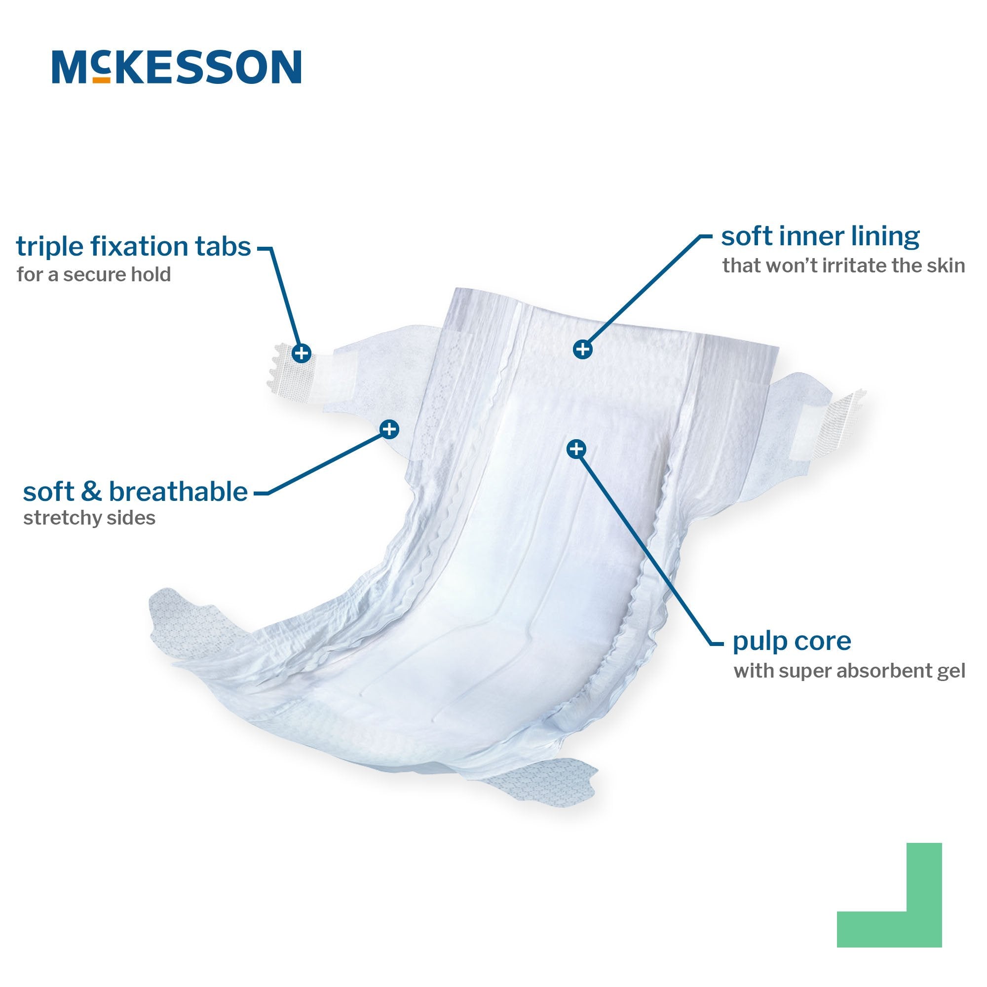 McKesson Baby Diaper, Size 5 BD-SZ5