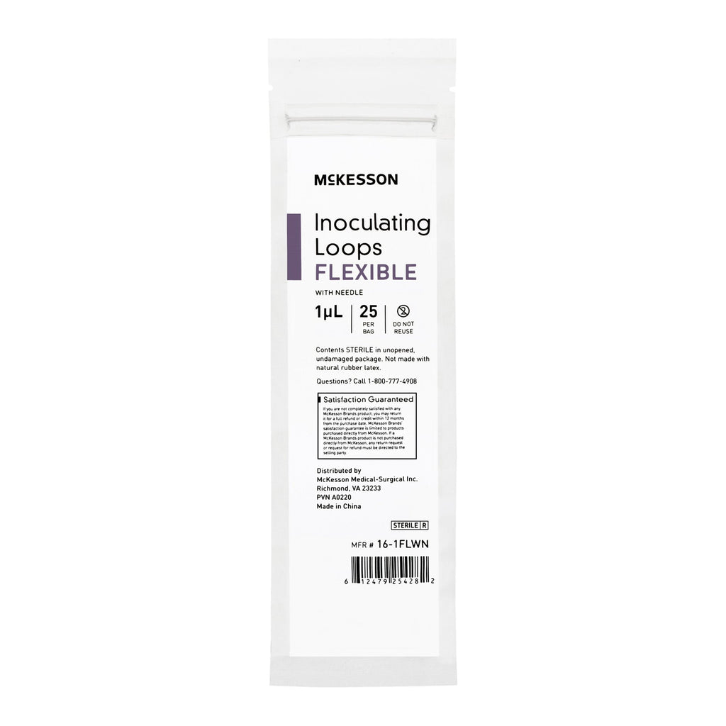 McKesson Inoculating Loop with Needle, 1 µL, 20-Centimeter Length 16-1FLWN