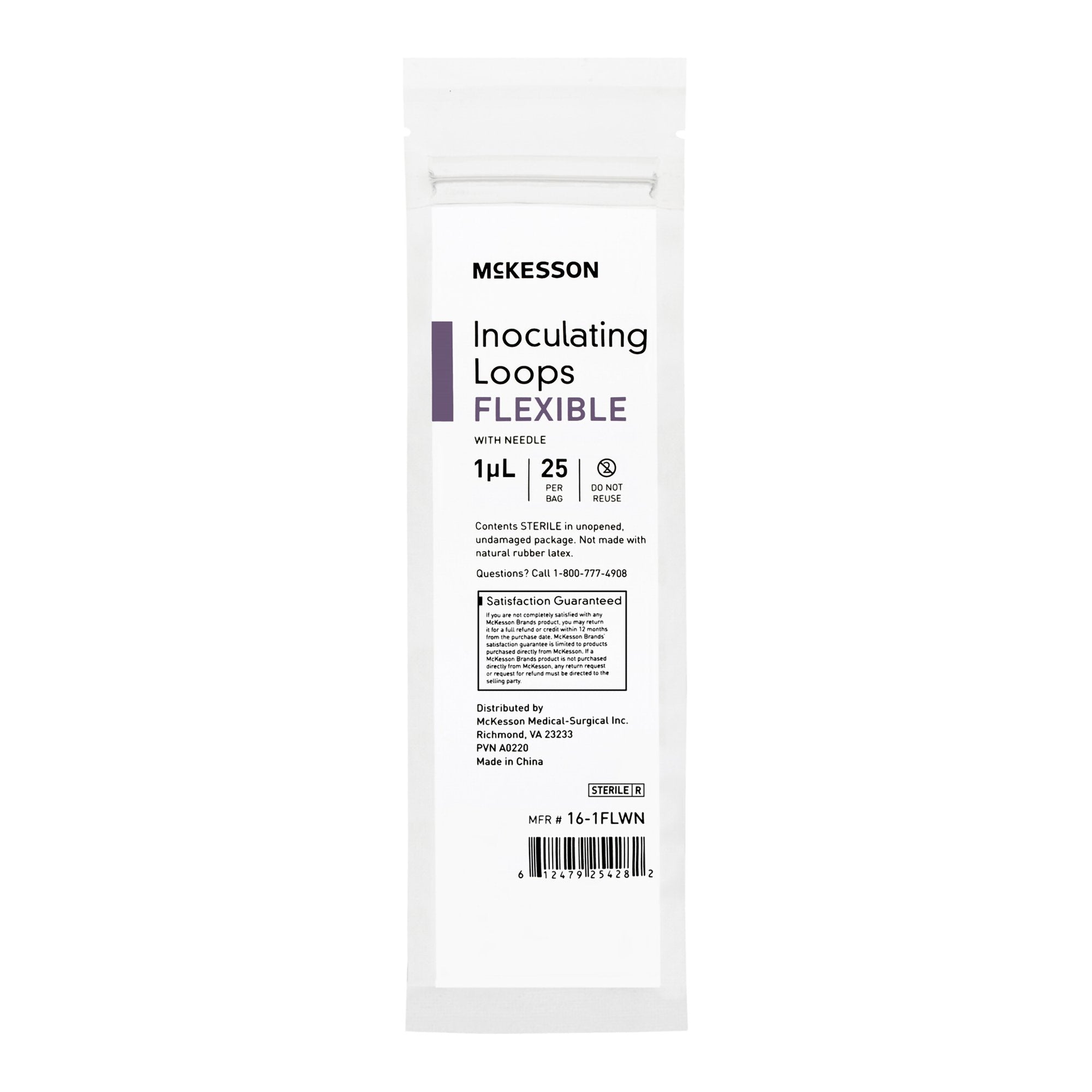 McKesson Inoculating Loop with Needle, 1 µL, 20-Centimeter Length 16-1FLWN
