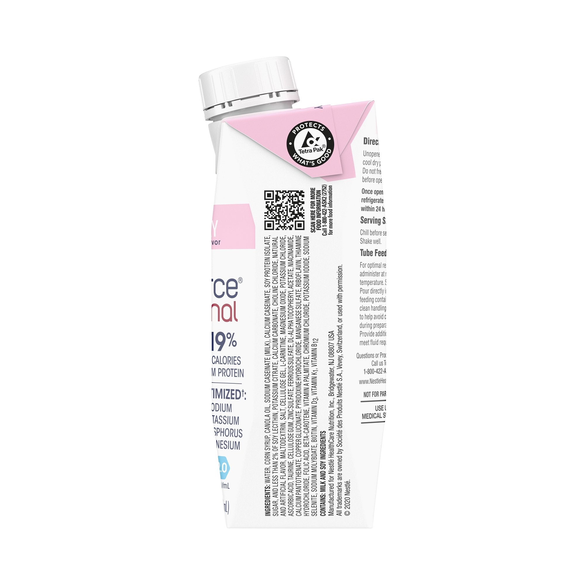 Novasource® Renal Strawberry Formula for Patients on Dialysis, 8-ounce carton 00043900369228