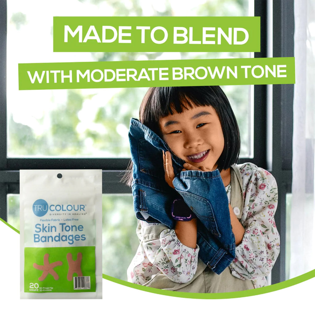TruColour® Olive Adhesive Strip, Knuckle / Fingertip TCB-GKF