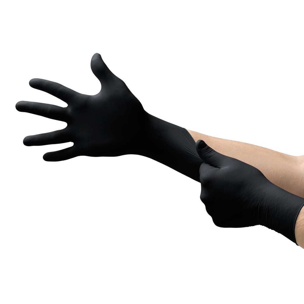 Microflex® MidKnight™ Nitrile Exam Glove, Large, Black MK-296-L