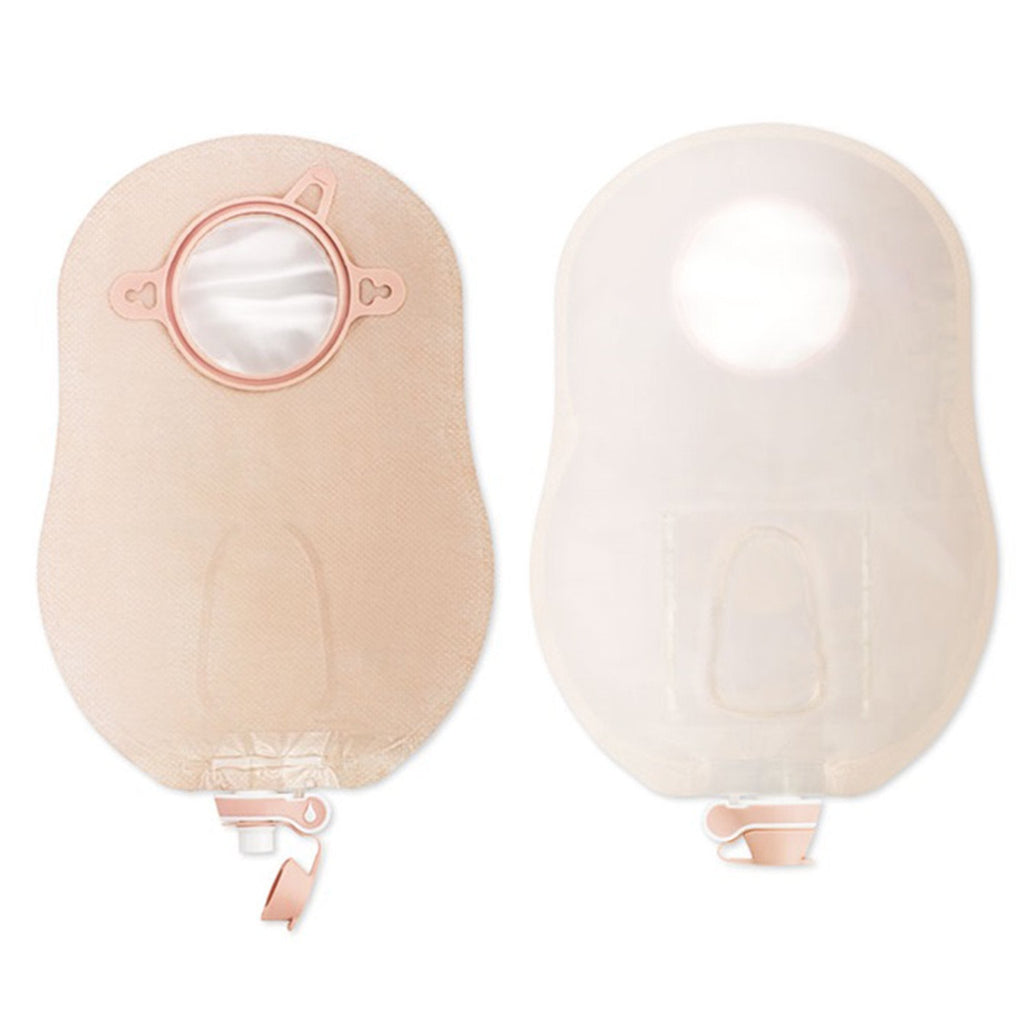 New Image™ Two-Piece Ultra-Clear Urostomy Pouch, 70 mm Flange, Blue Match 18924
