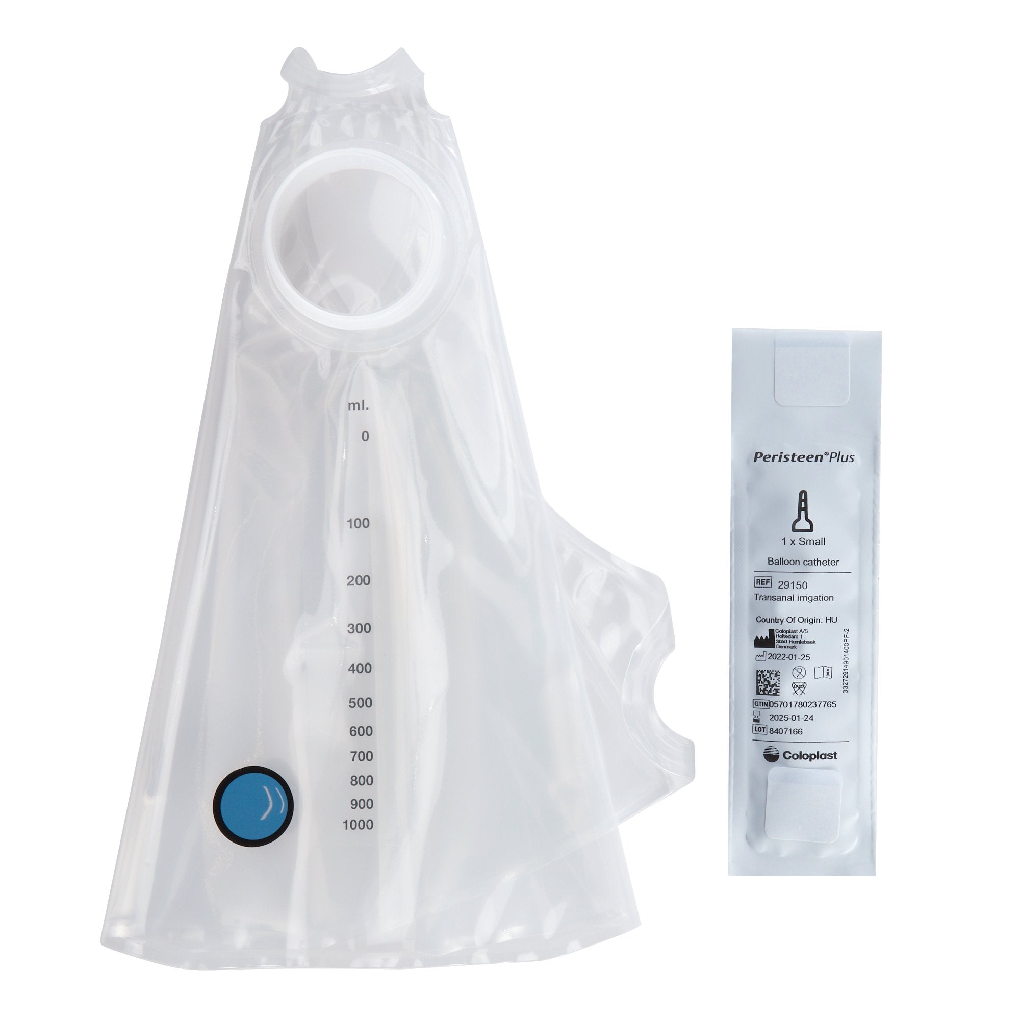 Balloon Catheter Accessory Unit Peristeen® Plus 15 Small Rectal Balloon Catheters, 1 Water Bag 29149