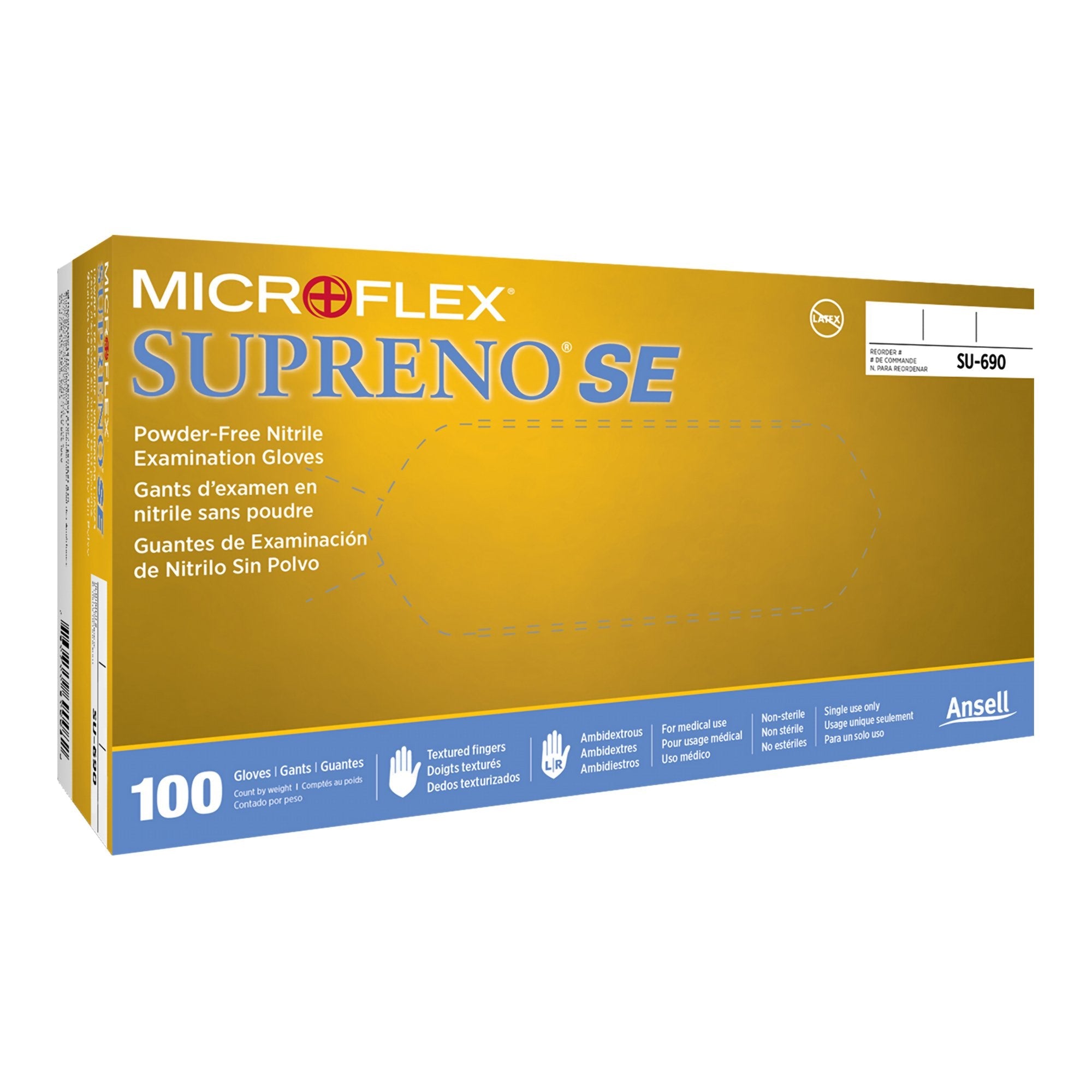 Supreno® SE Nitrile Exam Glove, Extra Large, Blue SU-690-XL