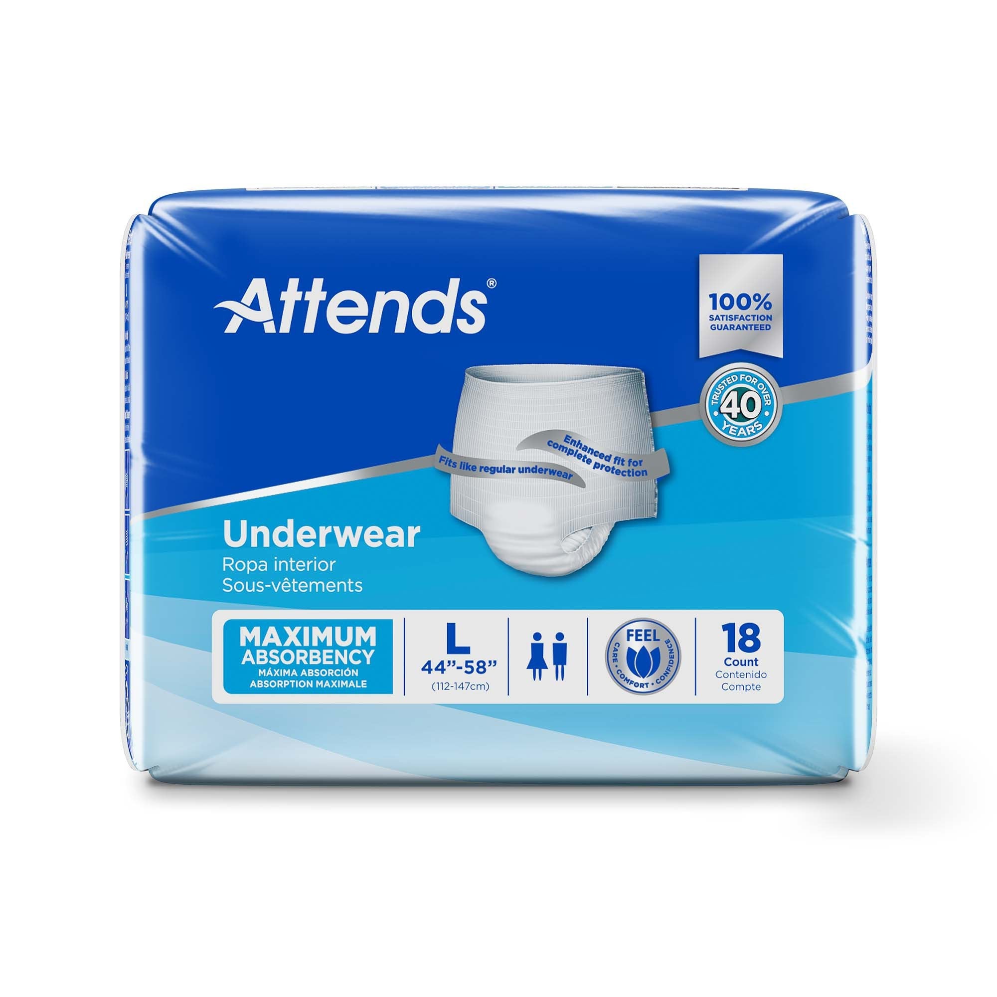 Attends® Extra Absorbency Underwear, Large AP0730