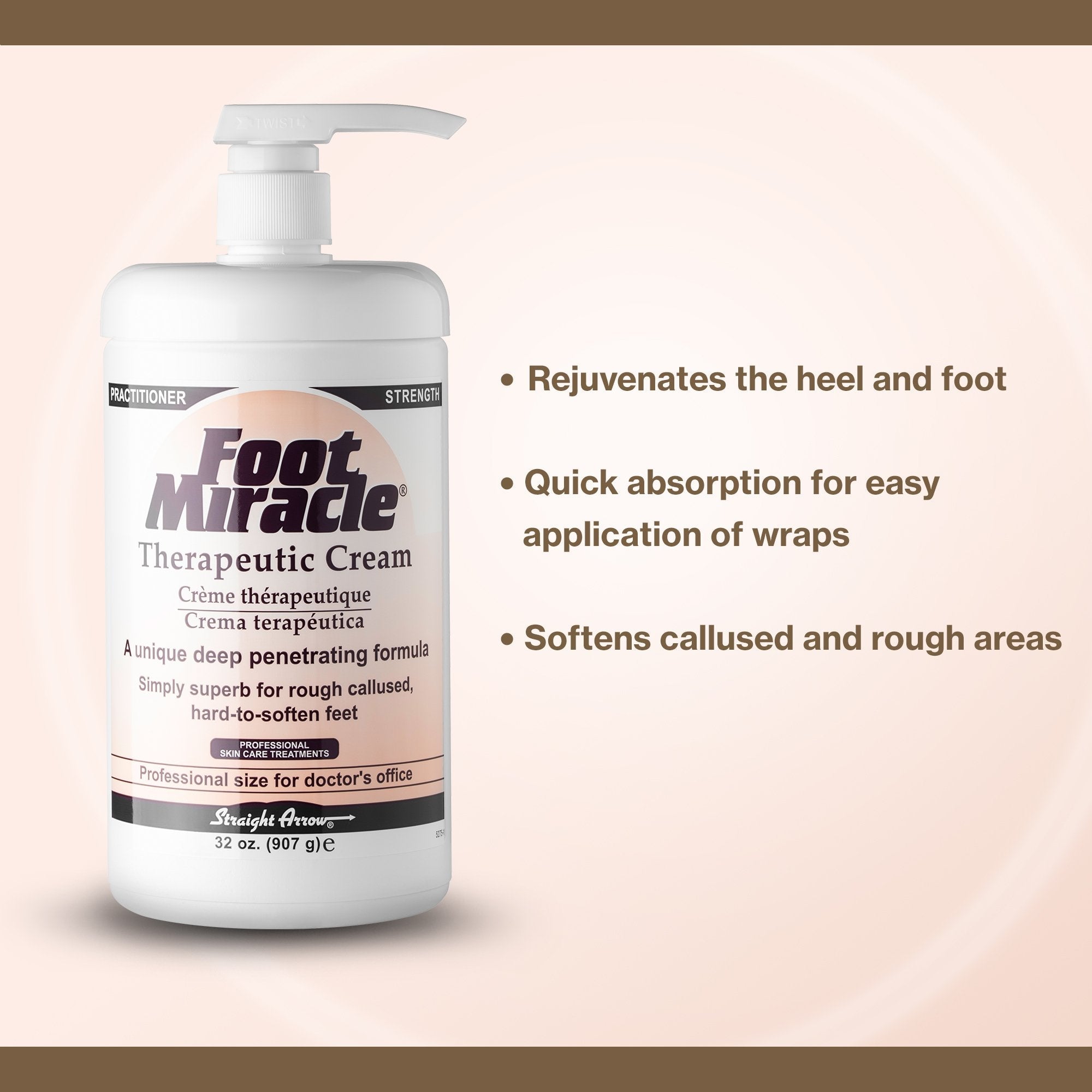 Foot Miracle® Therapeutic Cream, 32 oz. Bottle 60656