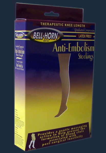 Bell-Horn® Knee Length Anti-Embolism Stockings, Large, Beige 11000L