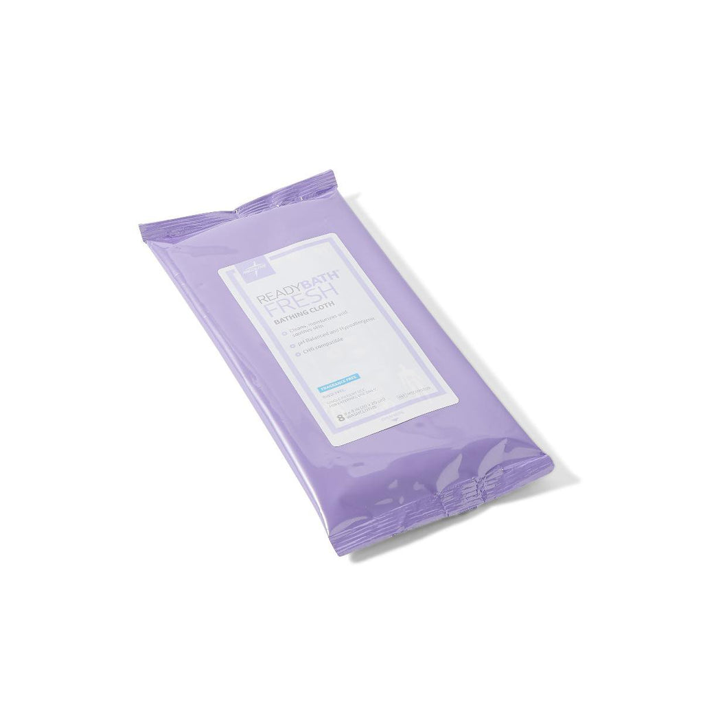Rinse-Free Bath Wipe ReadyBath® Fresh Soft Pack Unscented 8 Count MSC095309