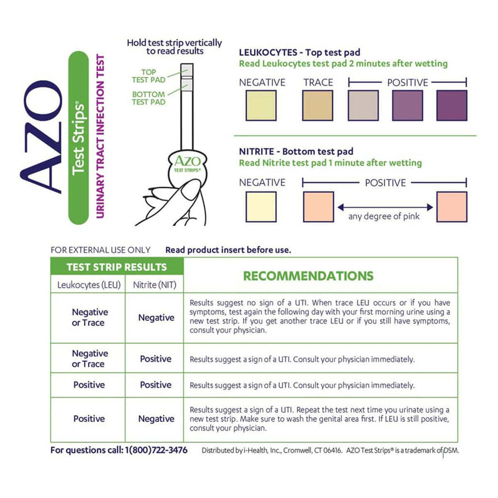 AZO Test Strips® Urinary Tract Infection Kit 78765103267