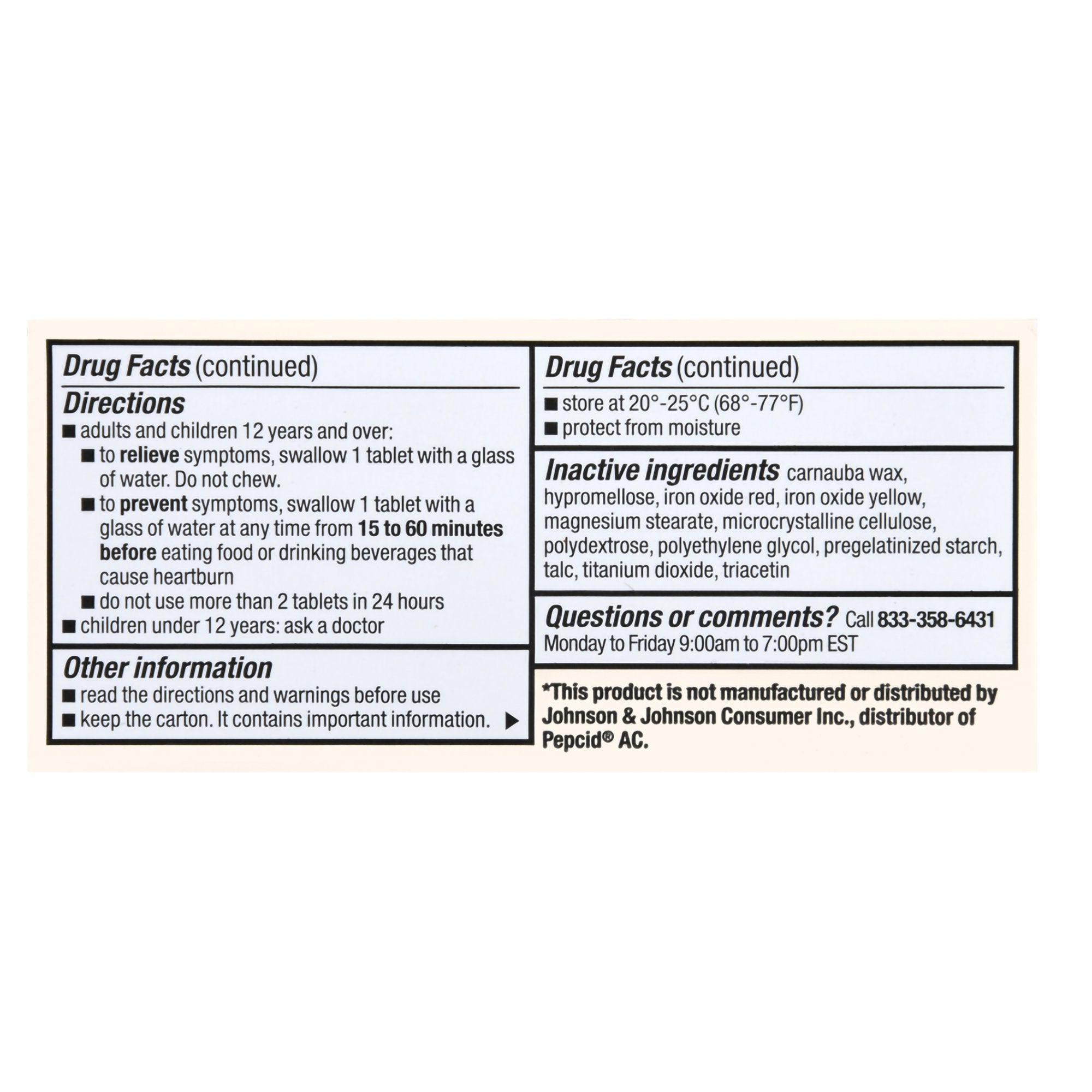 Foster & Thrive™ Original Strength Acid Reducer Famotidine Tablets 10 mg 70677110202