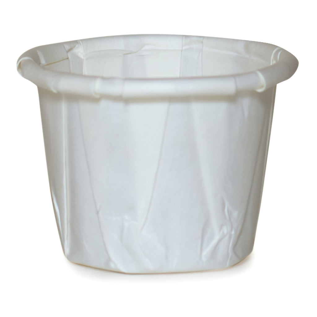 0.5 oz. Paper Souffle Cup White Disposable 16-050-2050