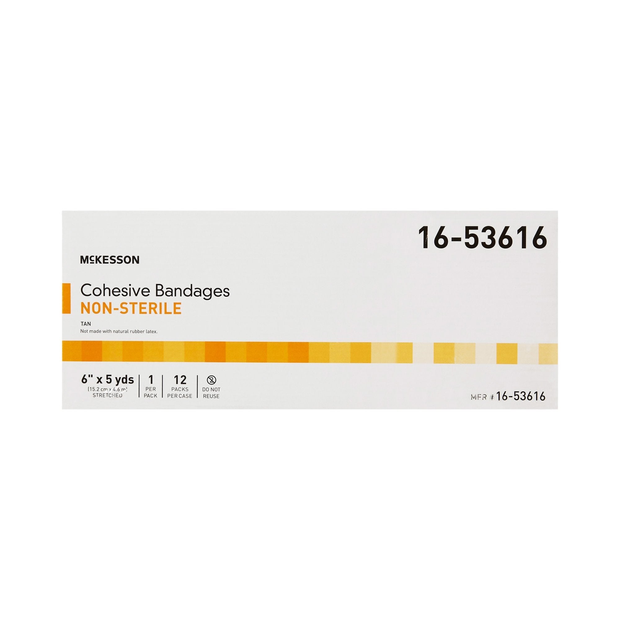 McKesson Self-adherent Closure Cohesive Bandage, 6 Inch x 5 Yard 16-53616