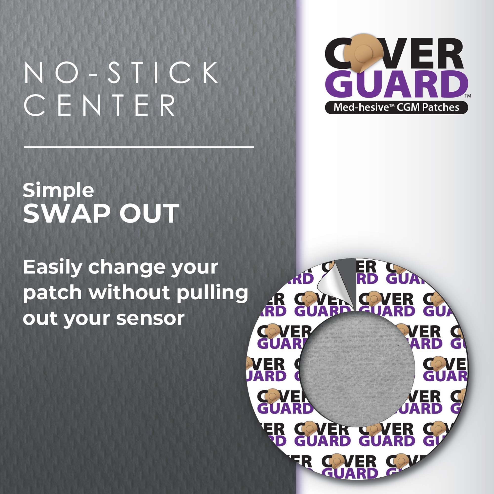 Sensor Overpatch CoverGuard Black For Dexcom G7 Sensor 101-201B