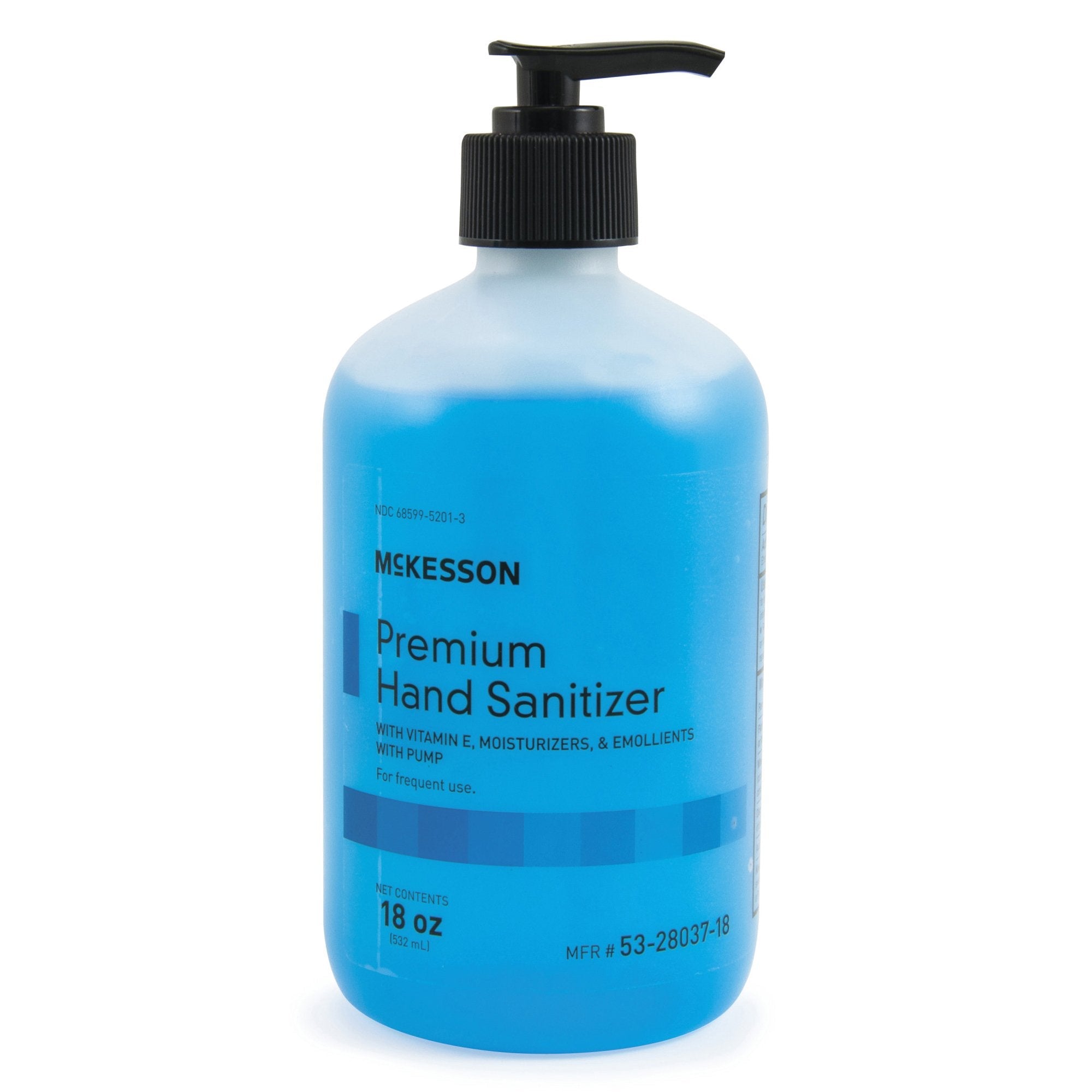 McKesson Premium Hand Sanitizer 70% Alcohol Gel, 18 oz Bottle, Summer Rain Scent 53-28037-18
