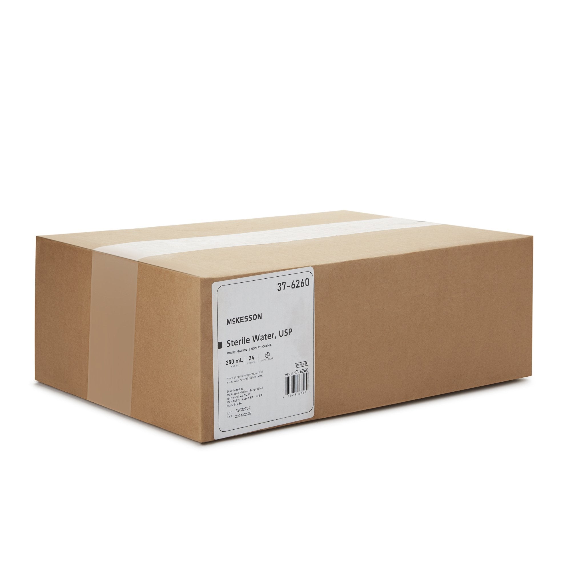 McKesson Sterile Water Irrigation Solution, 250 mL Bottle 37-6260