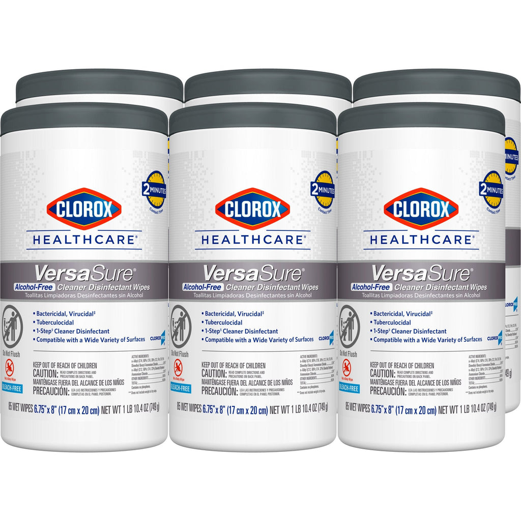 Clorox Healthcare® VersaSure® Cleaner Disinfectant Wipes, Canister 31757