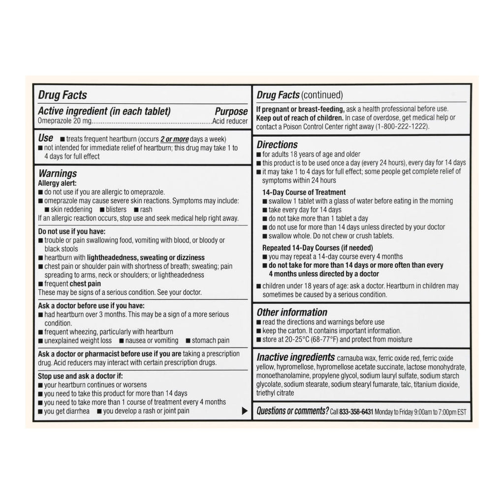 Foster & Thrive™ Omeprazole 20 mg Delayed Release Tablets 70677110402