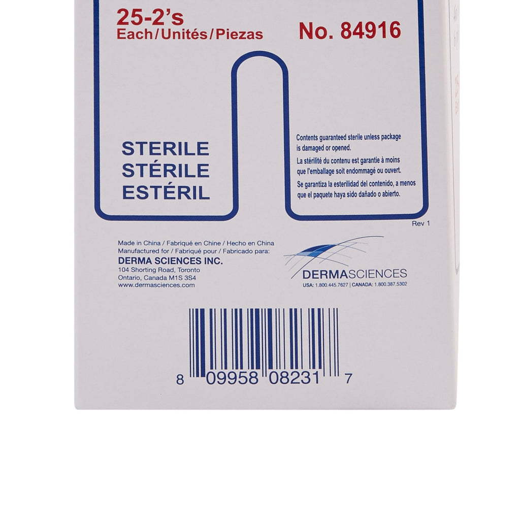 Dumex IV/Drain Split Dressing, 4 x 4 Inch, 6-Ply 84916