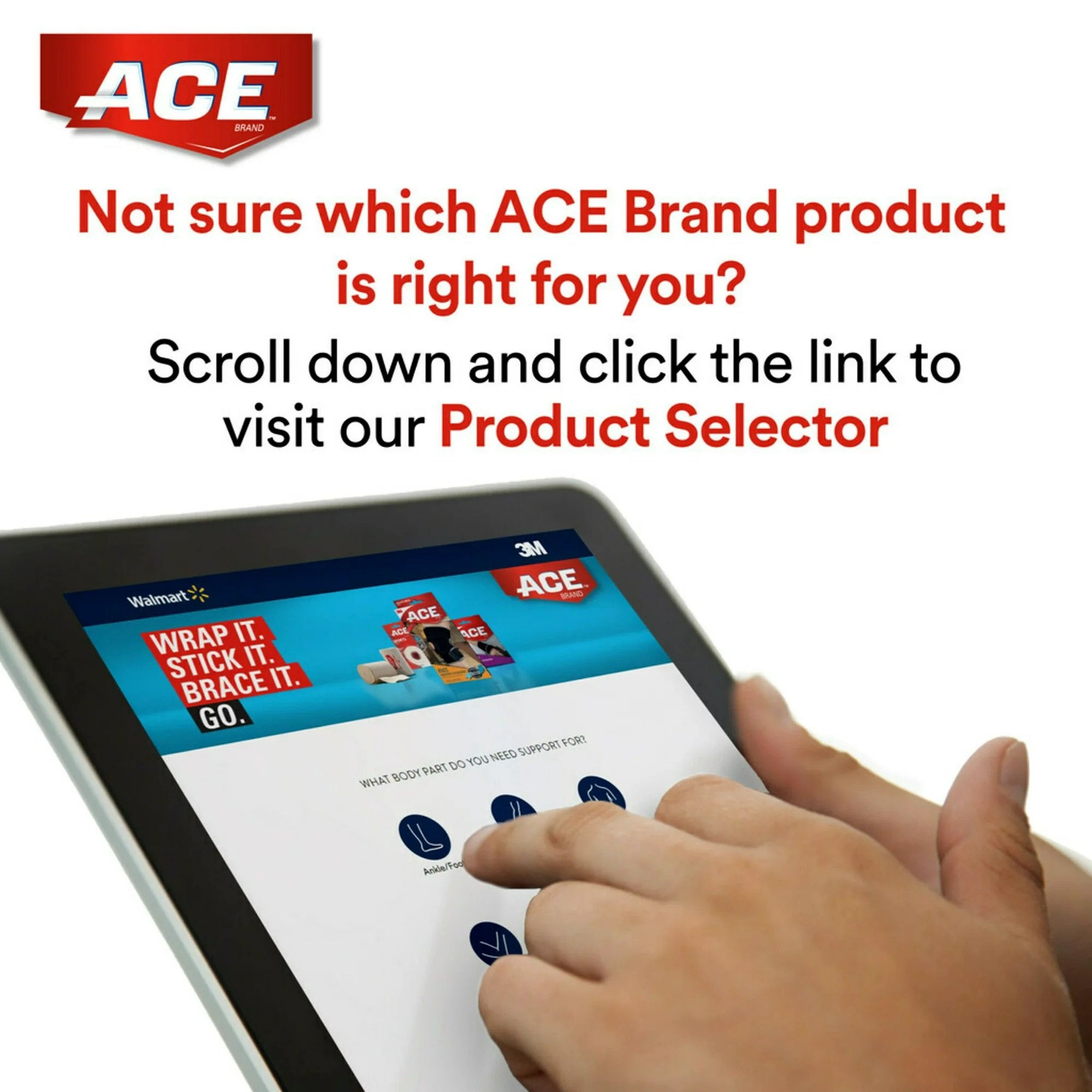 3M™ Ace™ Single Hook and Loop Closure Elastic Bandage, 3 Inch Width 207603