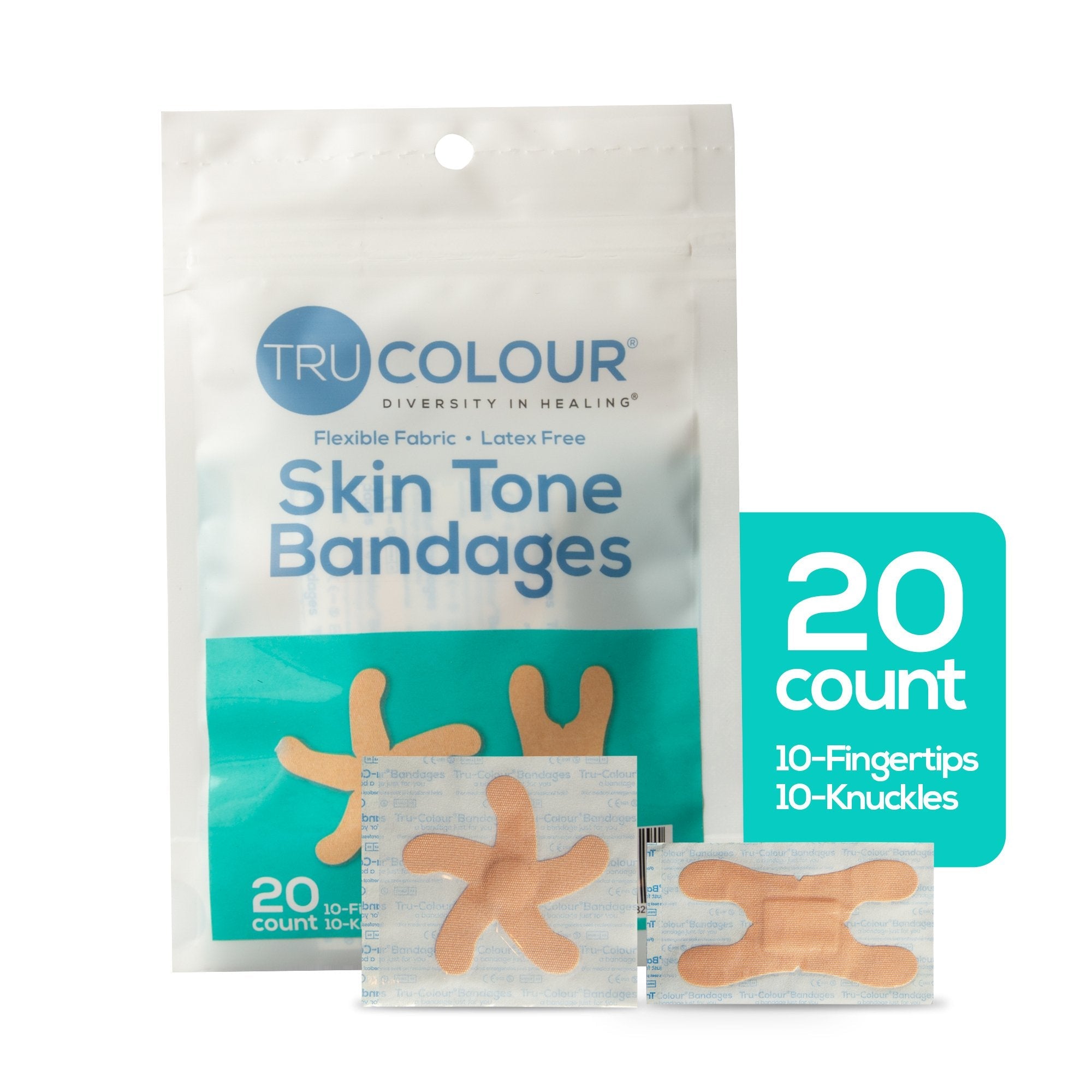 TruColour® Beige Adhesive Strip, Knuckle / Fingertip TCB-AKF