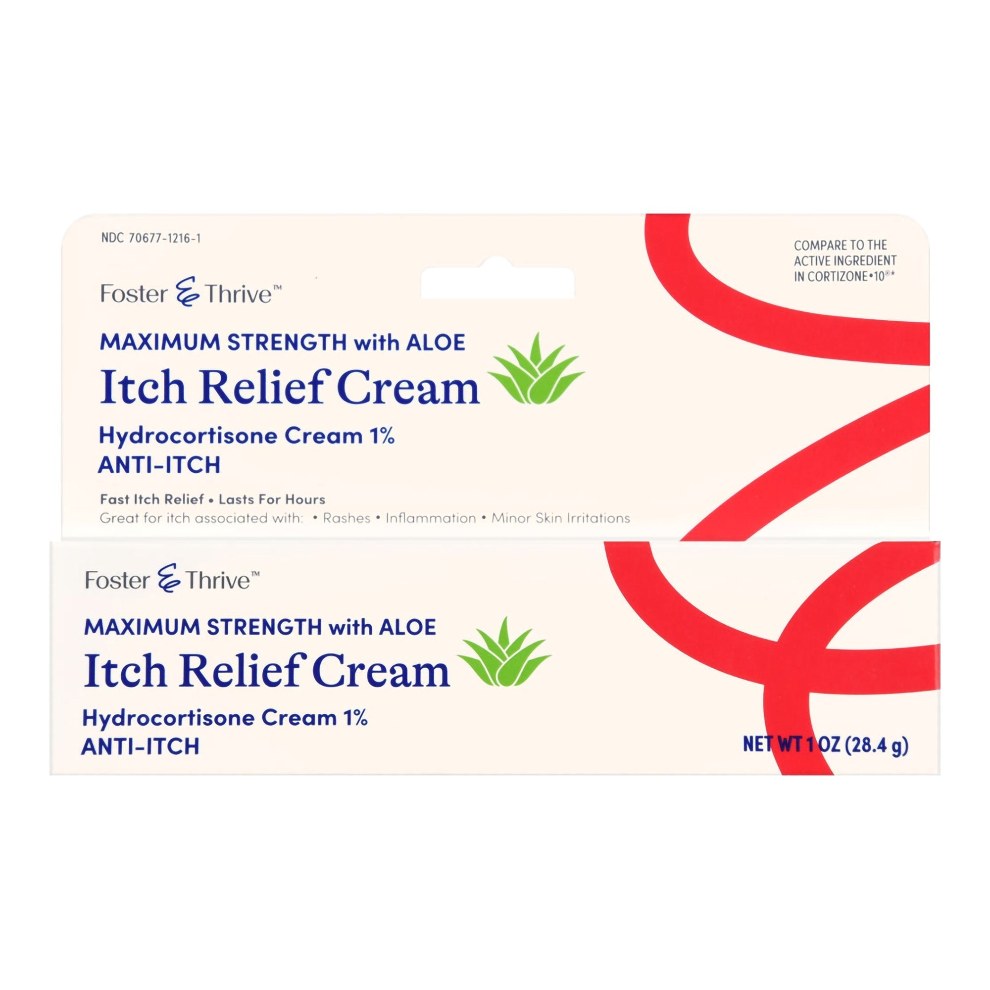 Foster & Thrive™ Hydrocortisone Cream with Aloe, 1-ounce tube 70677121601