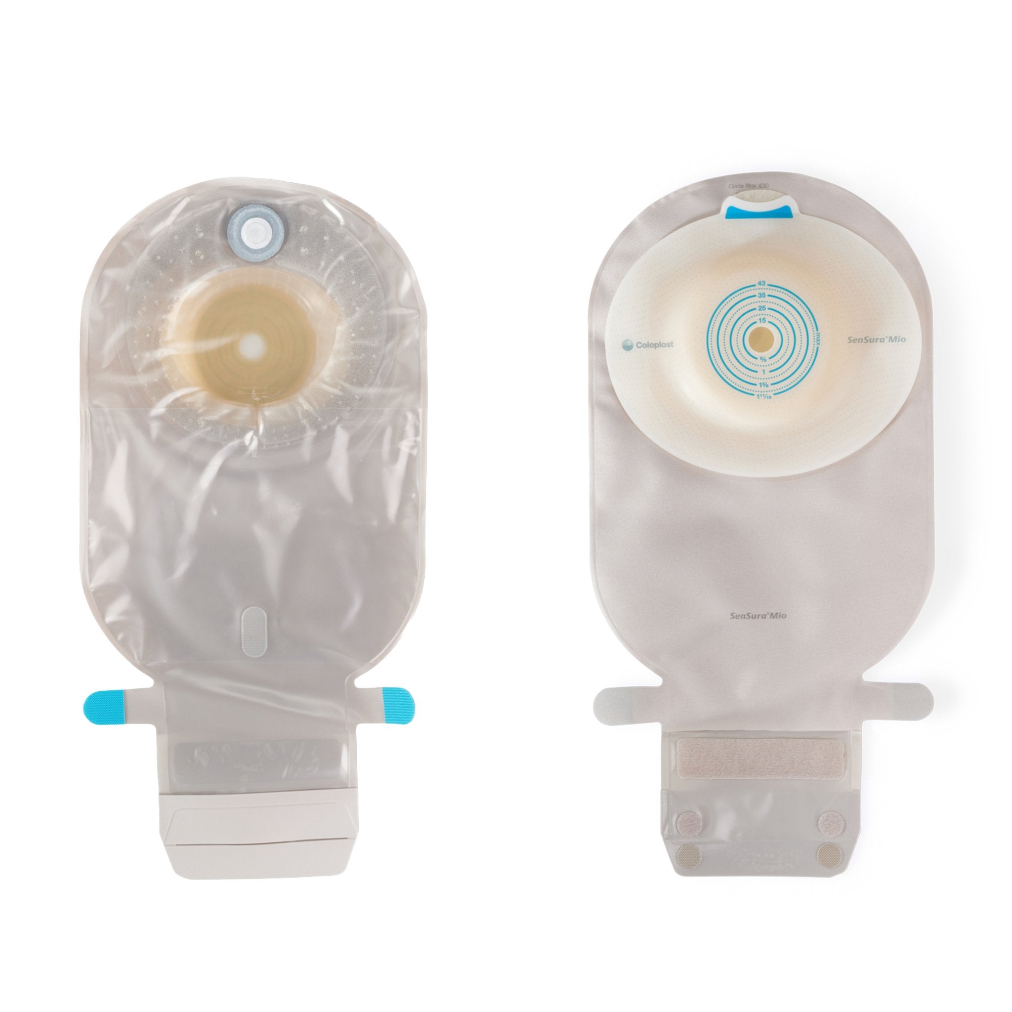 SenSura® Mio Convex One-Piece Drainable Transparent Filtered Ostomy Pouch, 11 Inch Length, 3/8 to 1-11/16 Inch Stoma 16767