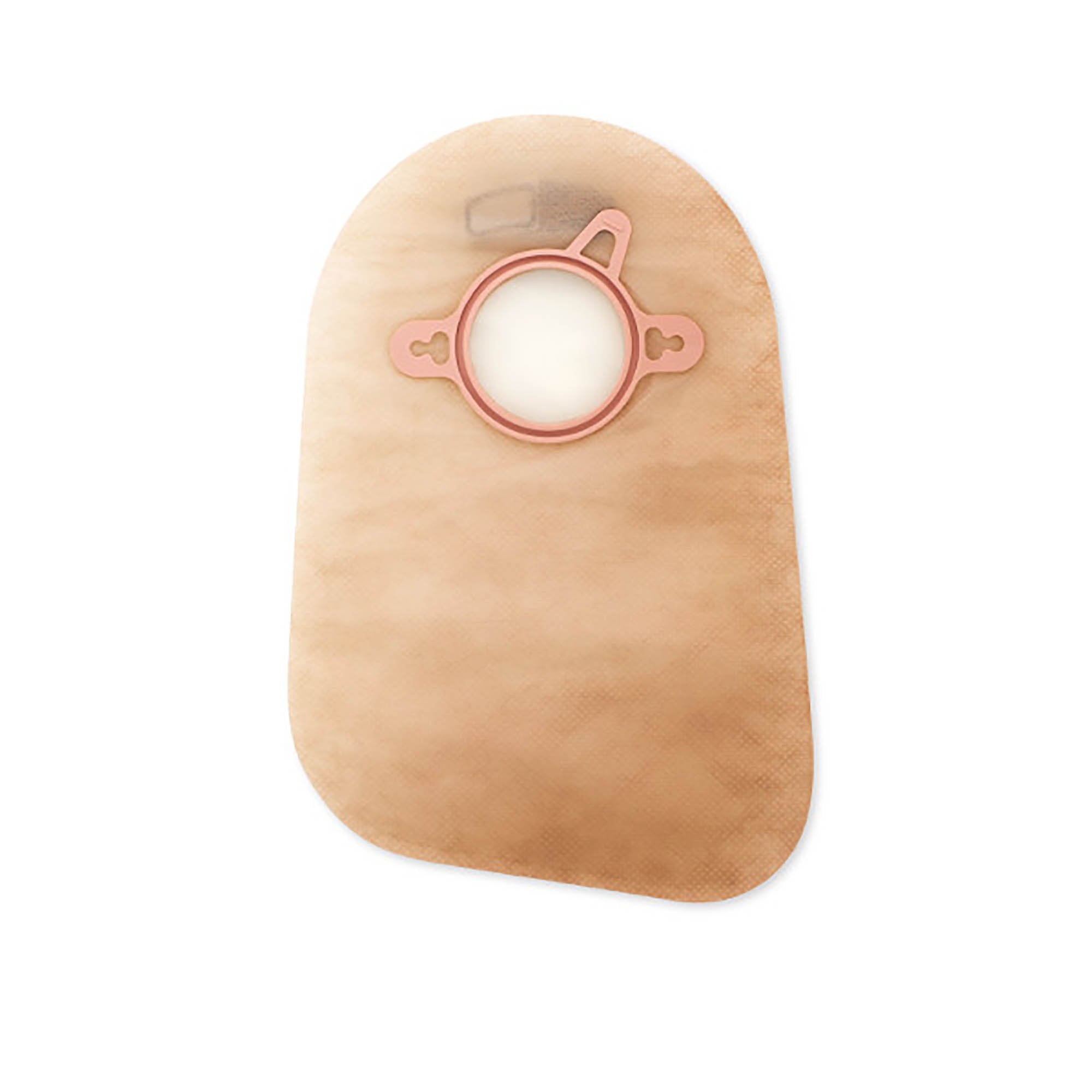 New Image™ 2-Piece Transparent Ostomy Pouch, Pre-cut to Fit 57 mm Stoma, Red 18363