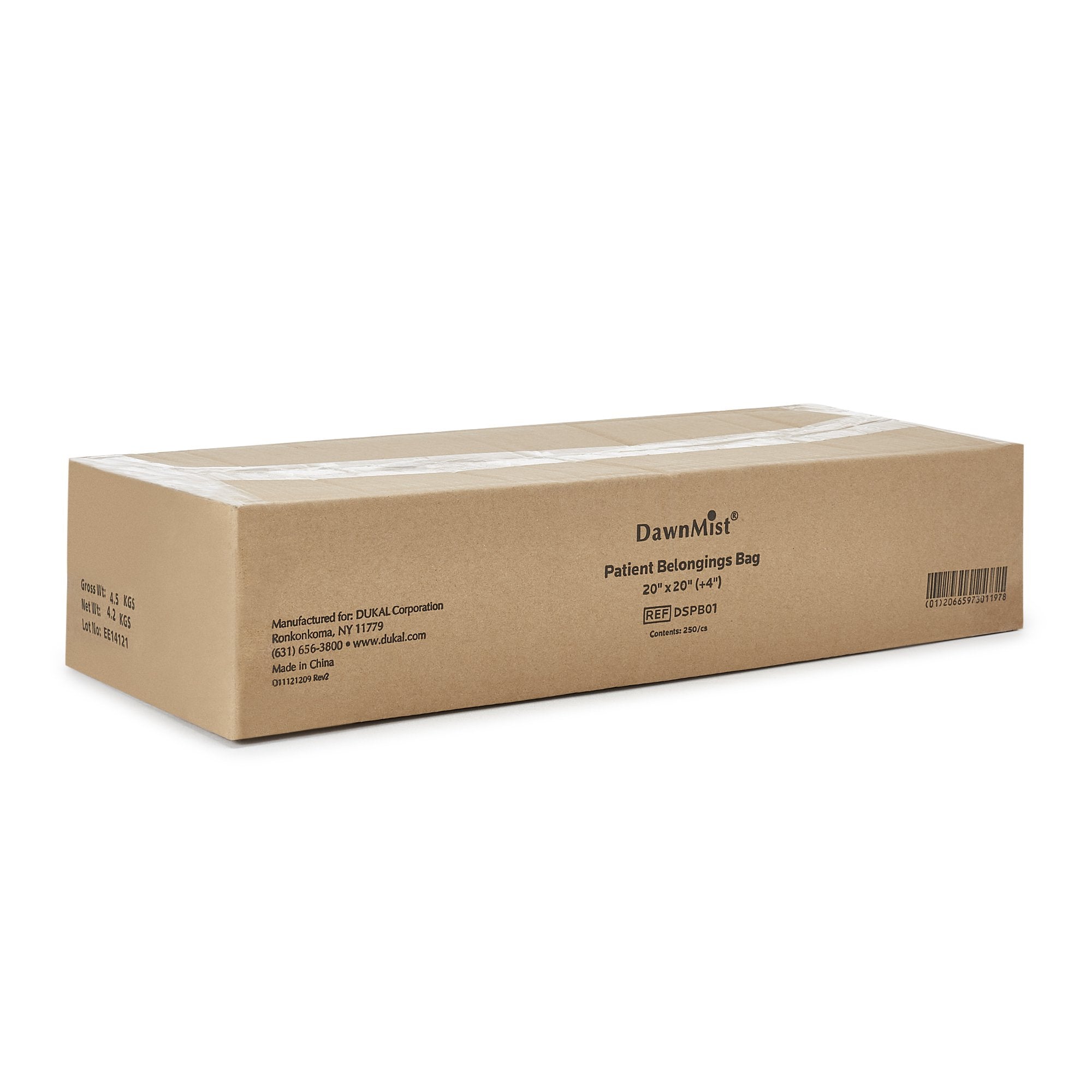 Dukal® Patient Belongings Bag, White DSPB01