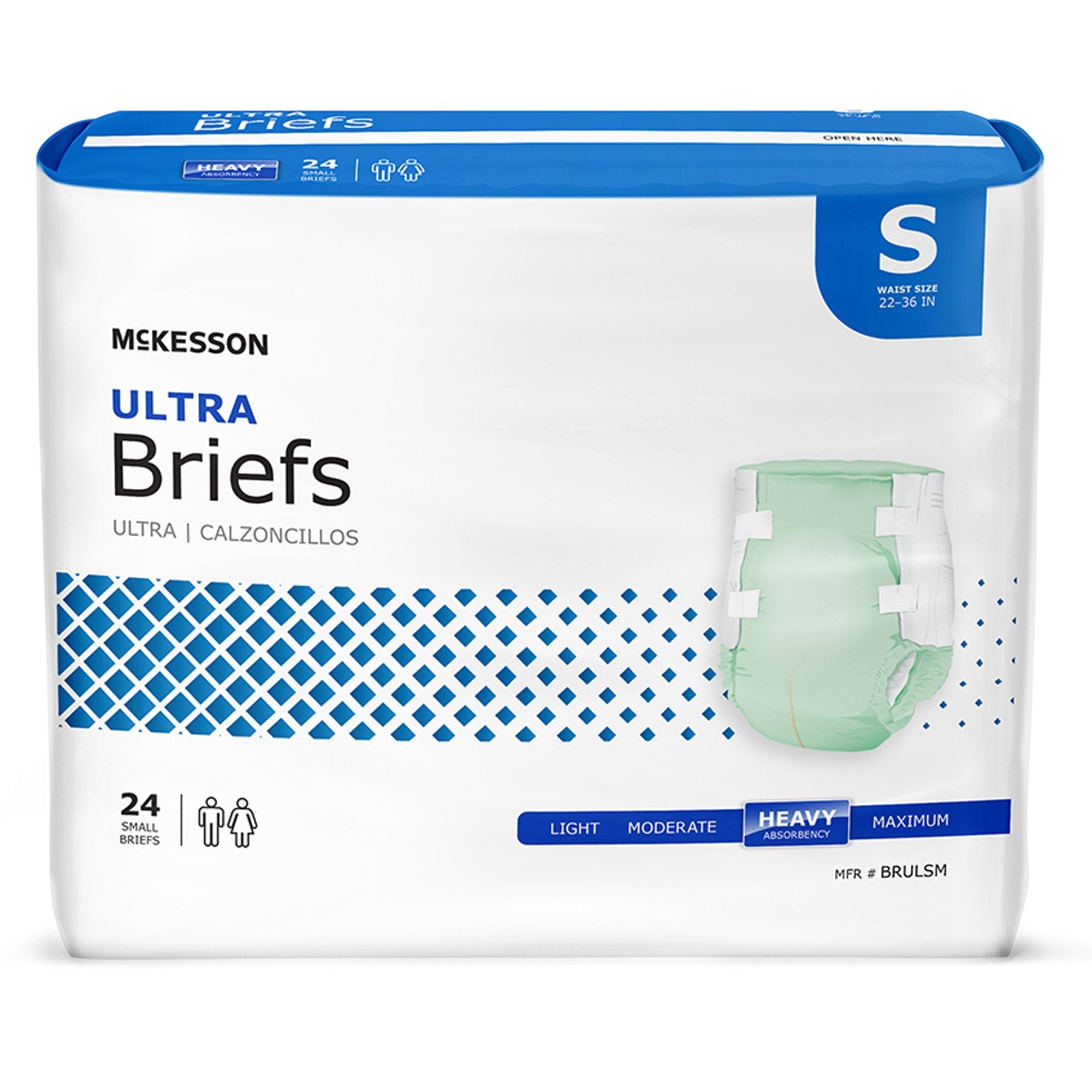 McKesson Ultra Heavy Absorbency Incontinence Brief, Small BRULSM