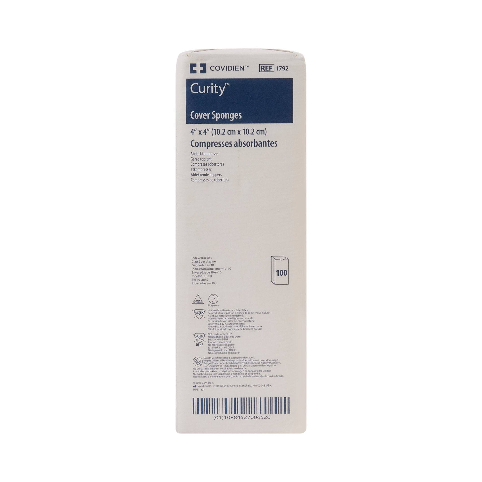Curity™ Nonwoven Sponge, 4 x 4 Inch, 4-Ply 1792