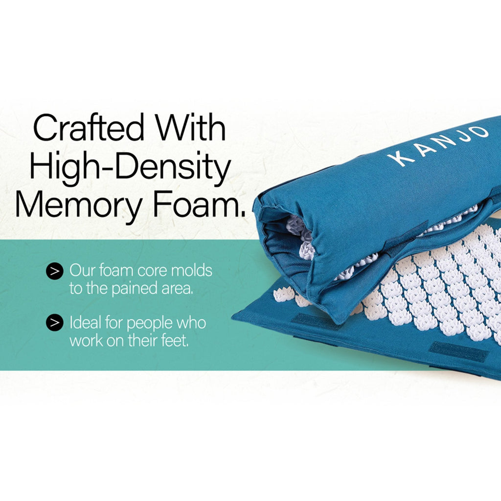 Kanjo Acupressure Memory Foam Foot Mat, Teal KANSAPF