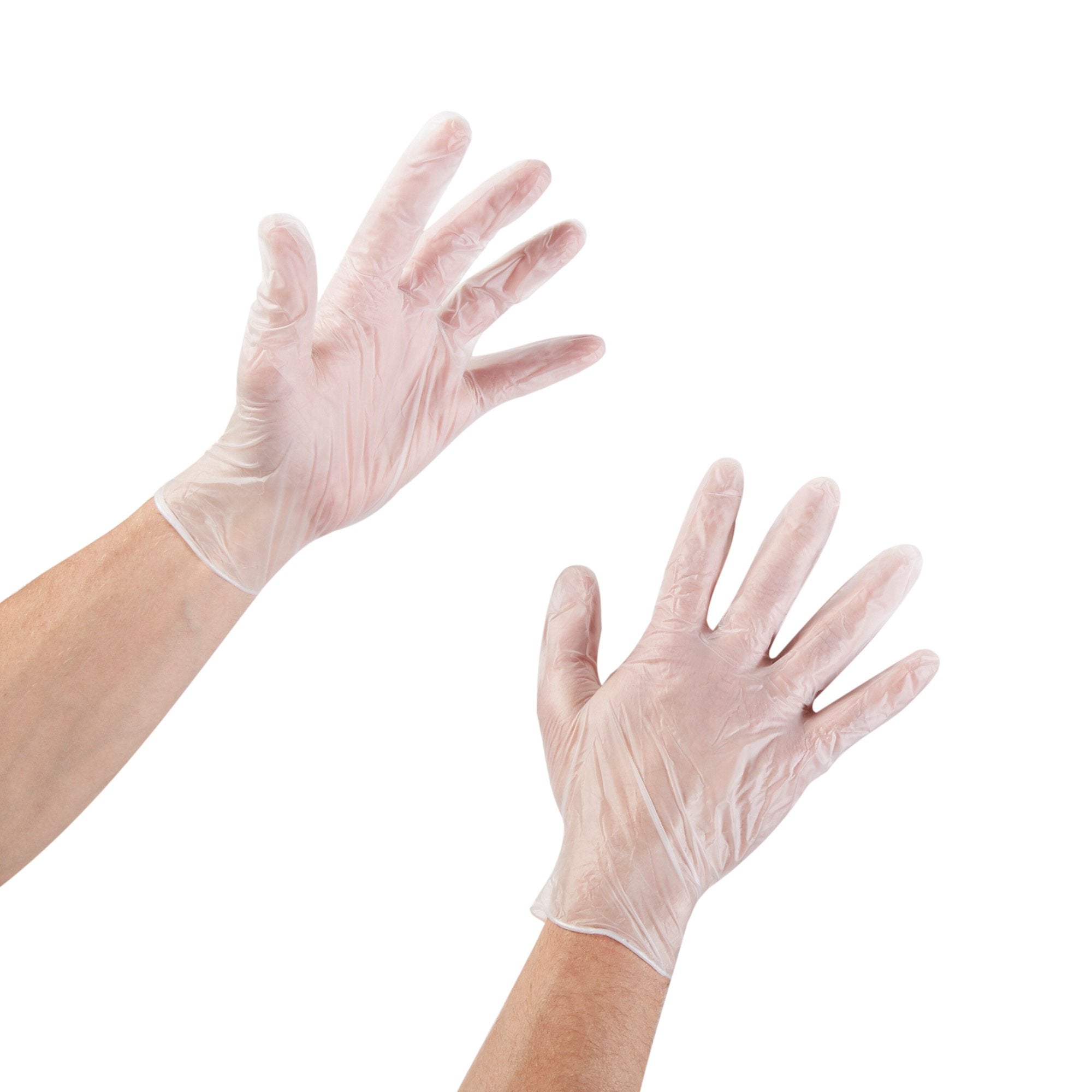 McKesson Confiderm® Vinyl Exam Glove, Medium, Clear 14-166