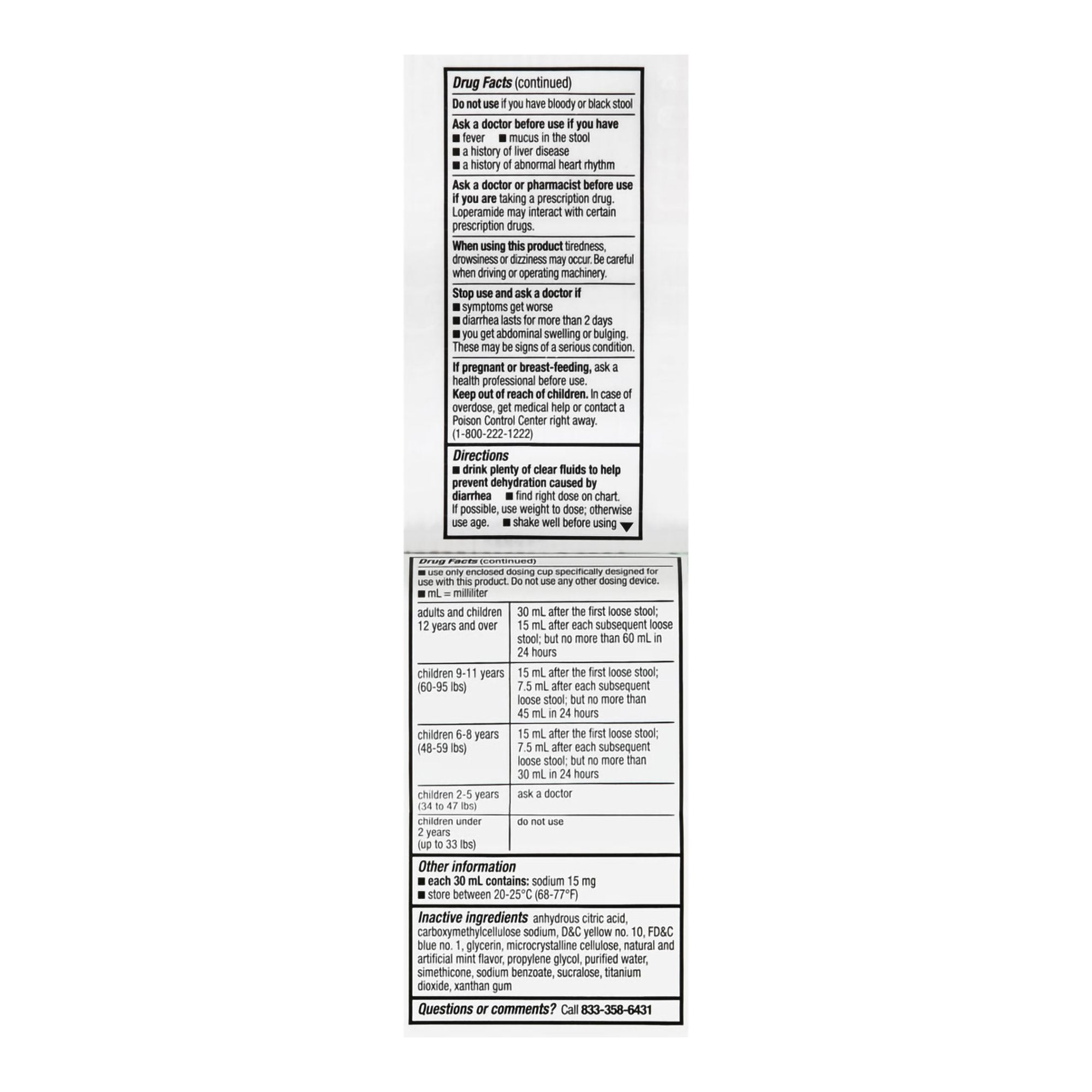 Foster & Thrive™ Anti-Diarrheal 1 mg per 7.5 mL Loperamide Oral Solution, Mint 70677110701