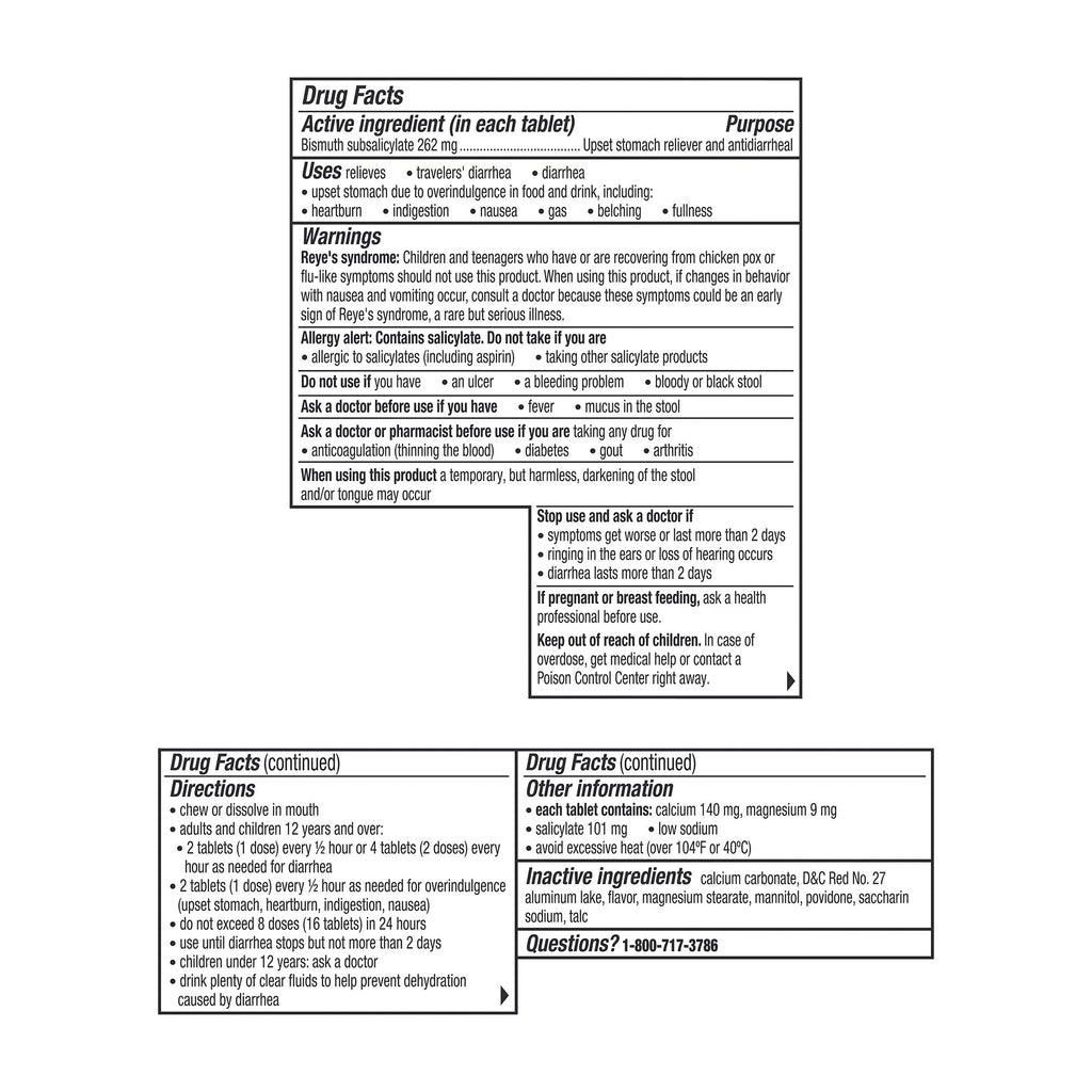 Pepto Bismol® Bismuth Subsalicylate Anti-Diarrheal 37000047710
