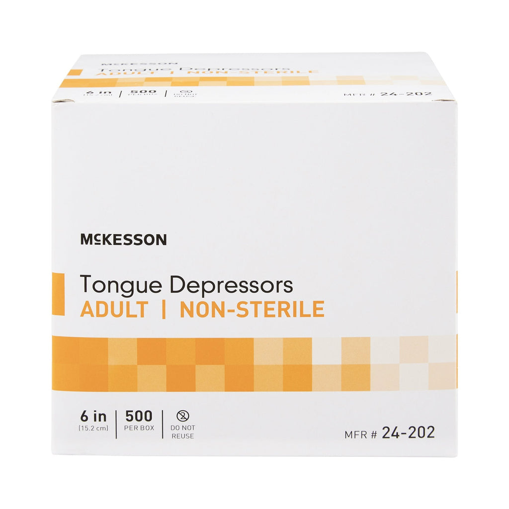 McKesson Tongue Depressors for Adult Use, Nonsterile 24-202