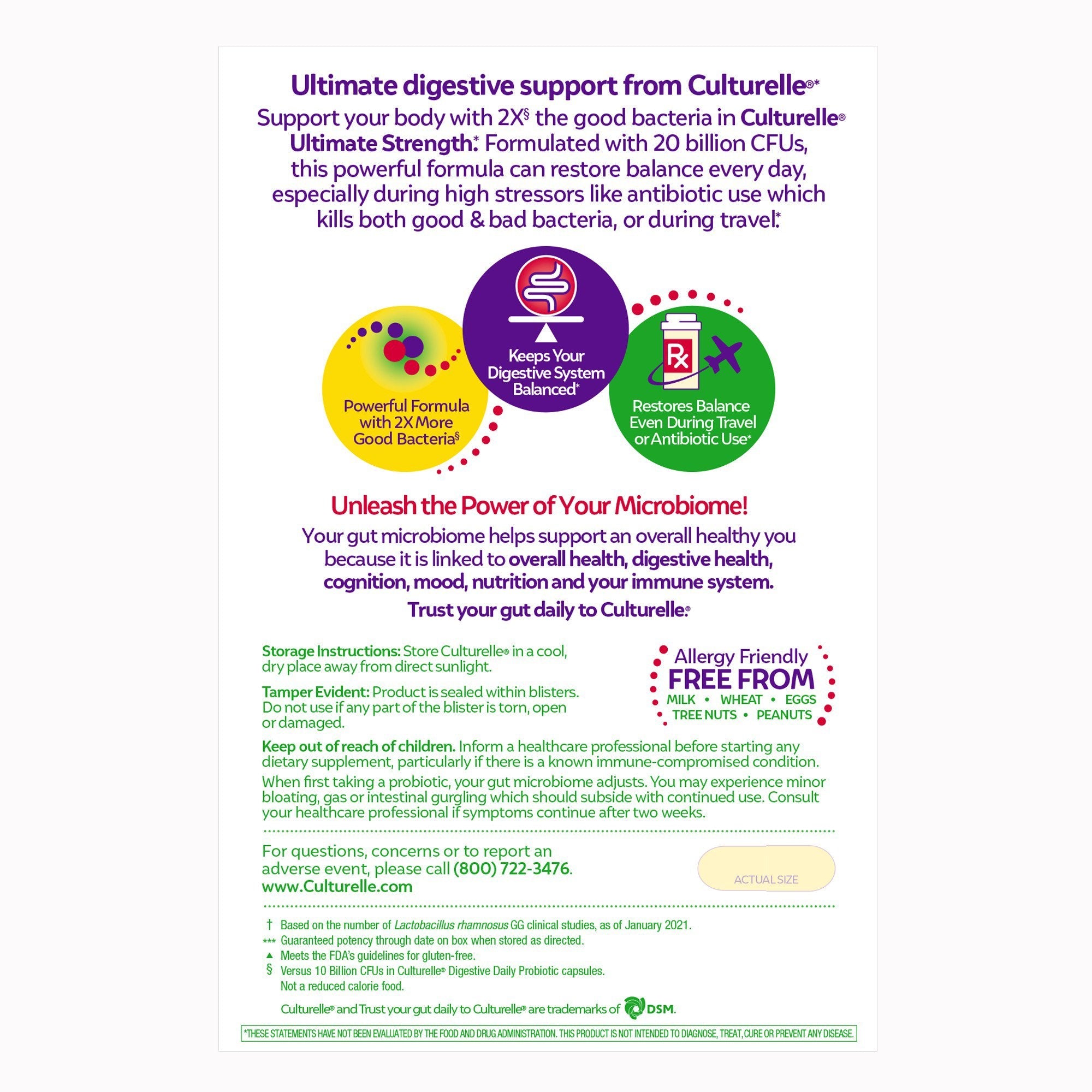 Culturelle® Ultimate Strength Probiotic Capsules 049100400358