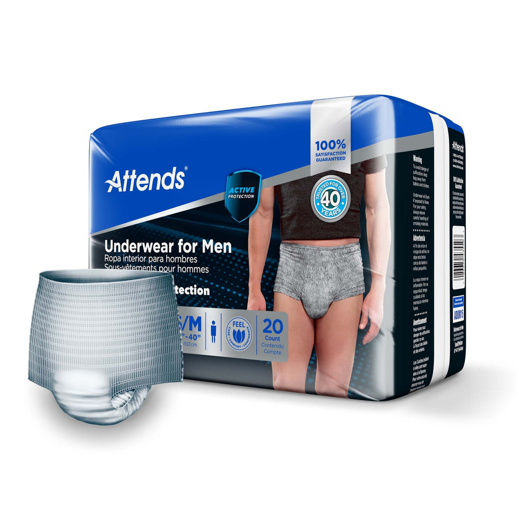Attends® Discreet Men's Underwear, Level 5, Small / Medium ADUM15