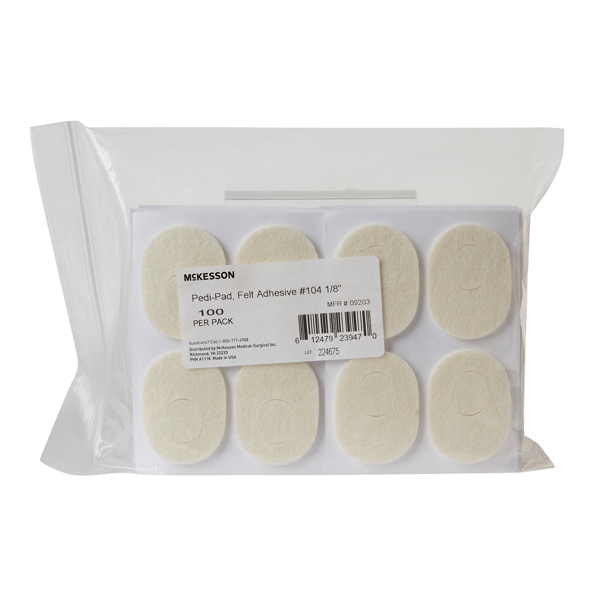 McKesson Pedi-Pad Foot Pad, Size 104 9203