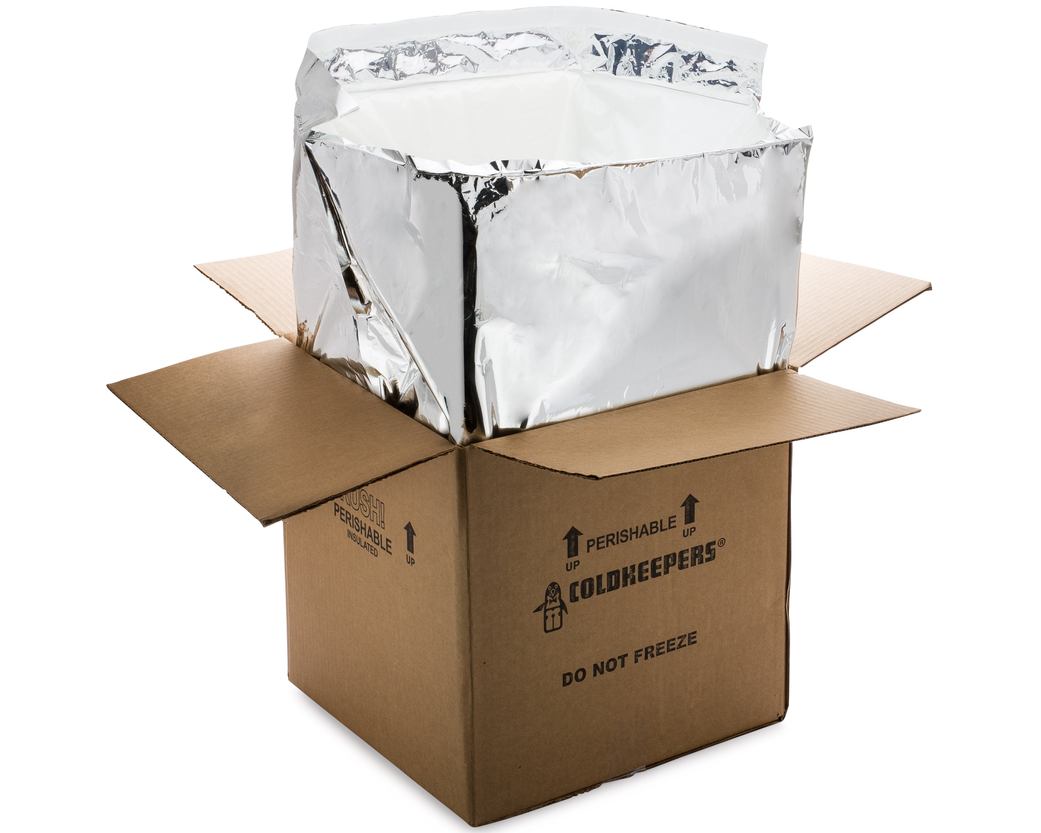 Insulated Shipper Liner Koldtogo Extreme Fits 10 X 10 X 10 Inch Box For Temperature Sensitive Products KG-10CU-PL10RT-1520