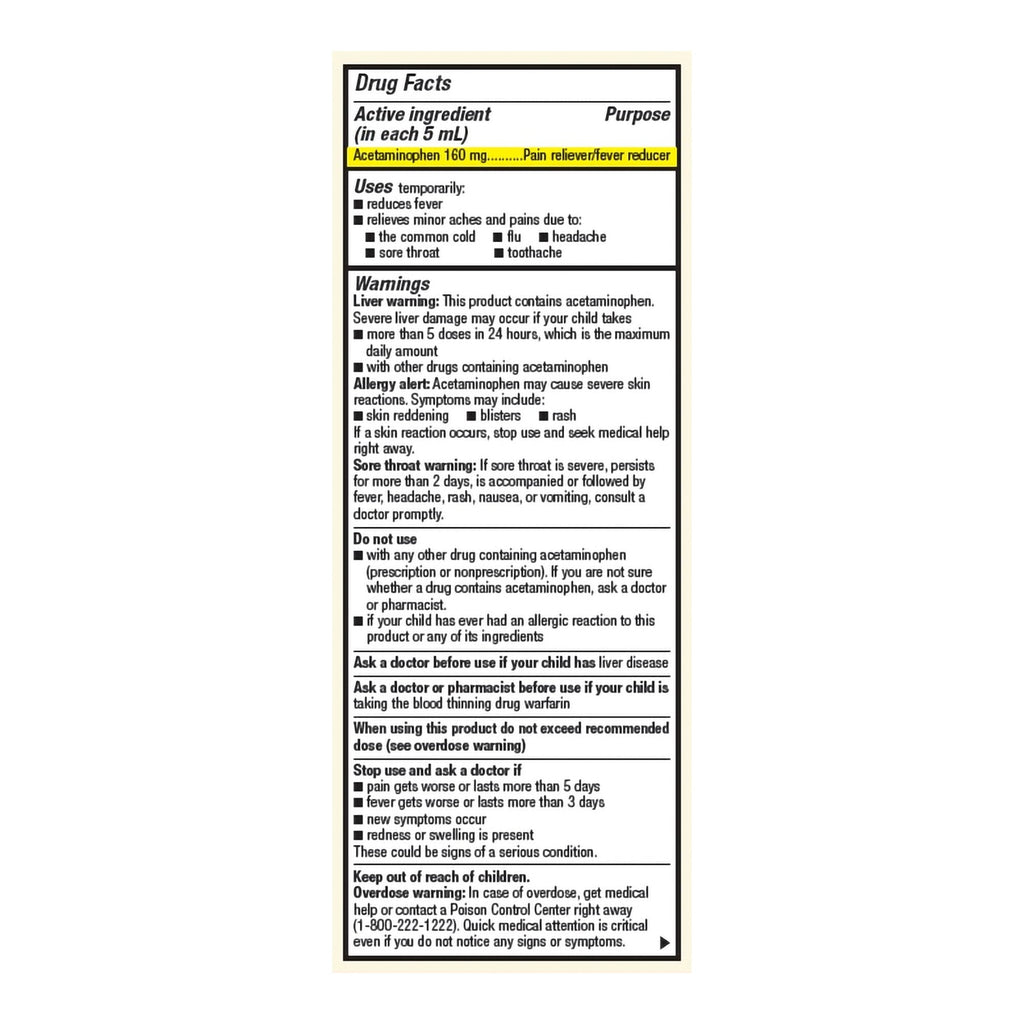 Foster & Thrive™ Acetaminophen Children's Pain Relief, Grape Flavor 70677114301
