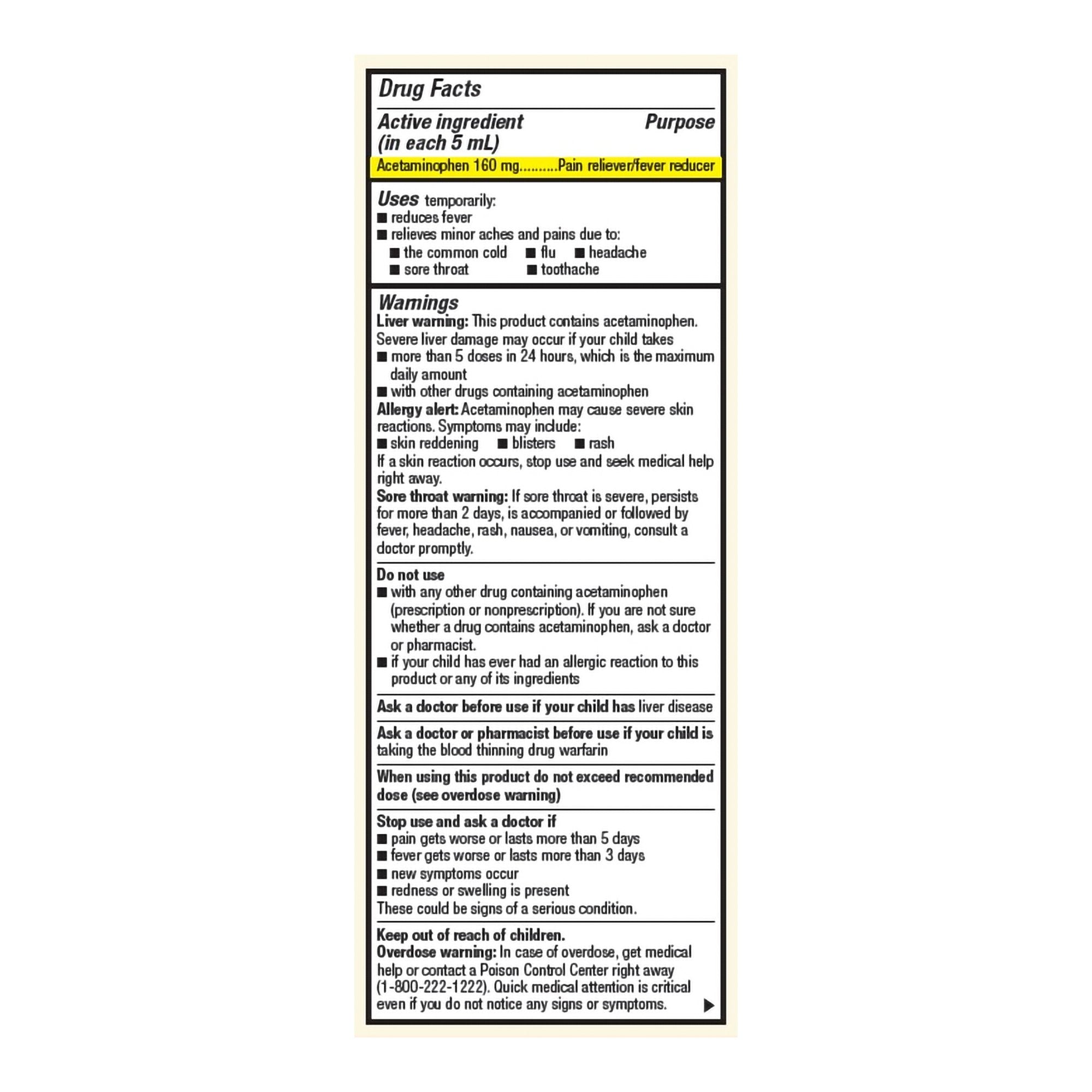 Foster & Thrive™ Acetaminophen Children's Pain Relief, Grape Flavor 70677114301