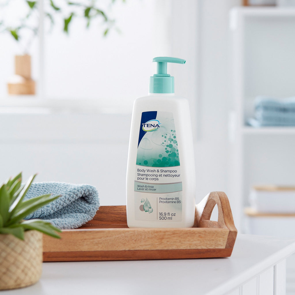 Tena® Scented Shampoo and Body Wash, 16.9 oz. Pump Bottle 64363