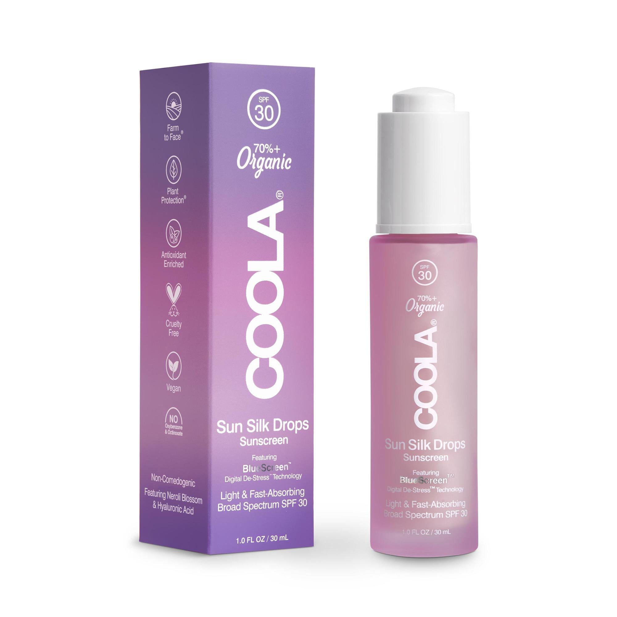 Sunscreen COOLA® Silk Drops SPF 30 Liquid 1 oz. Bottle CL10479
